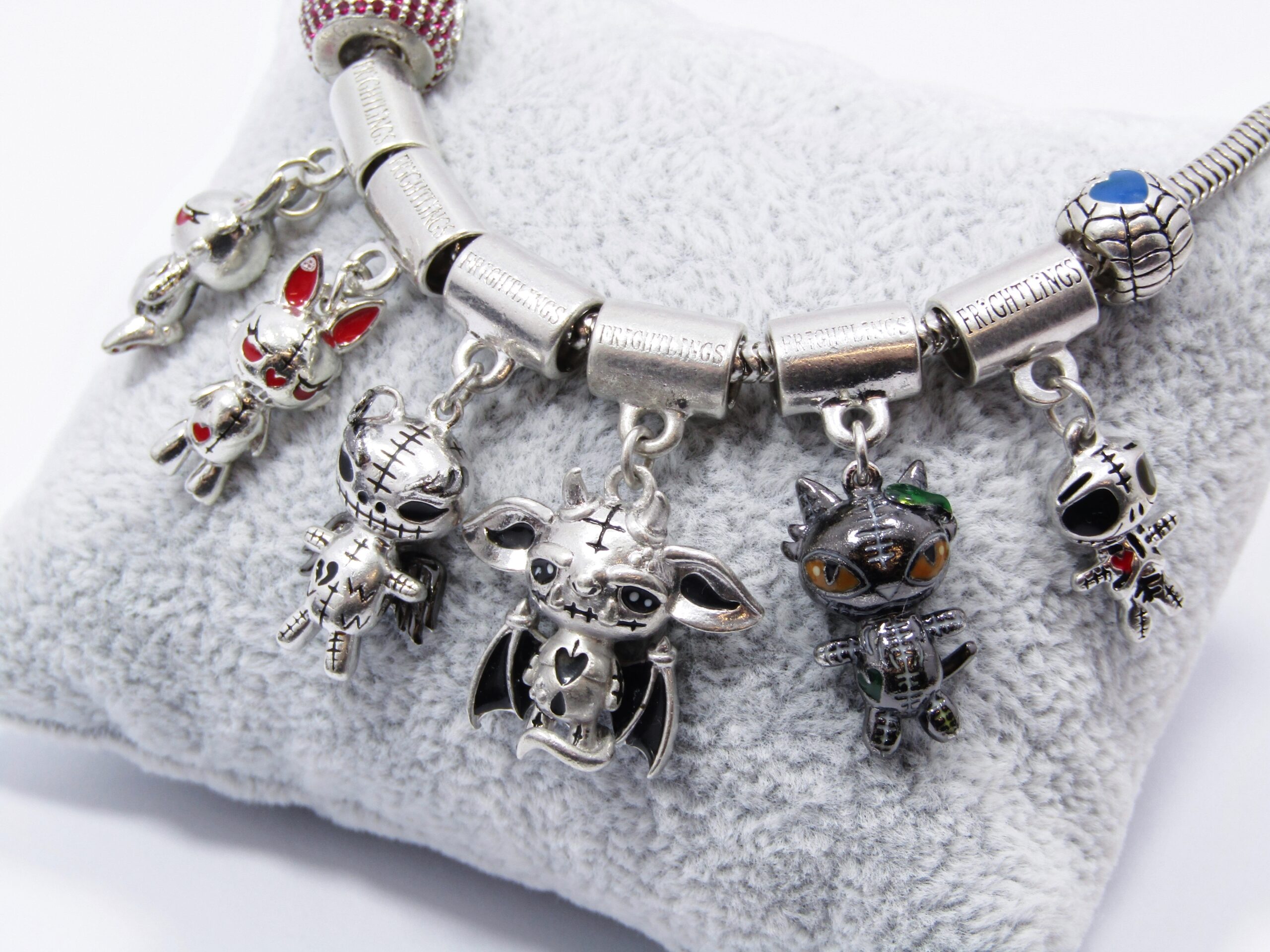 “Frightlings” Sterling Silver Charm Bracelet