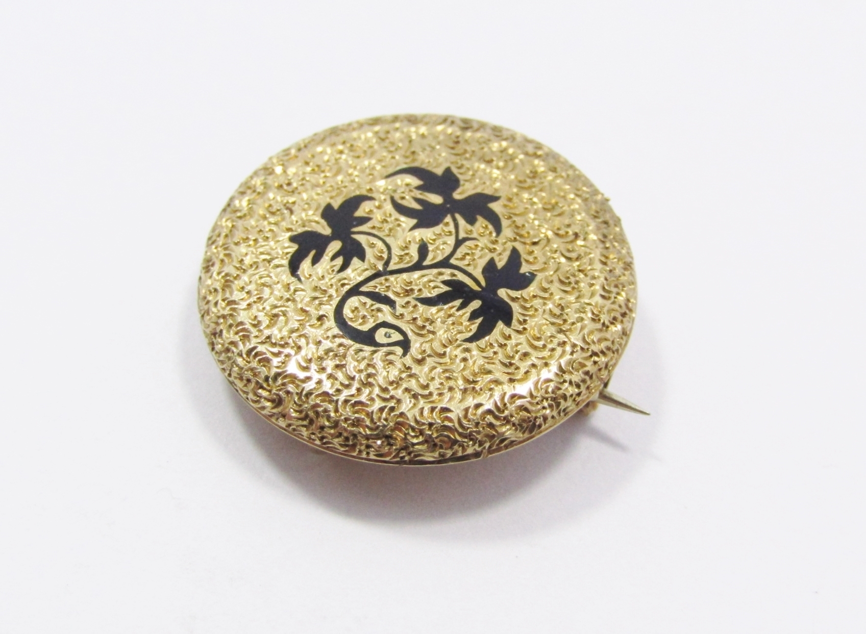 Antique Victorian Rolled Gold d'Epargne Pin/Brooch