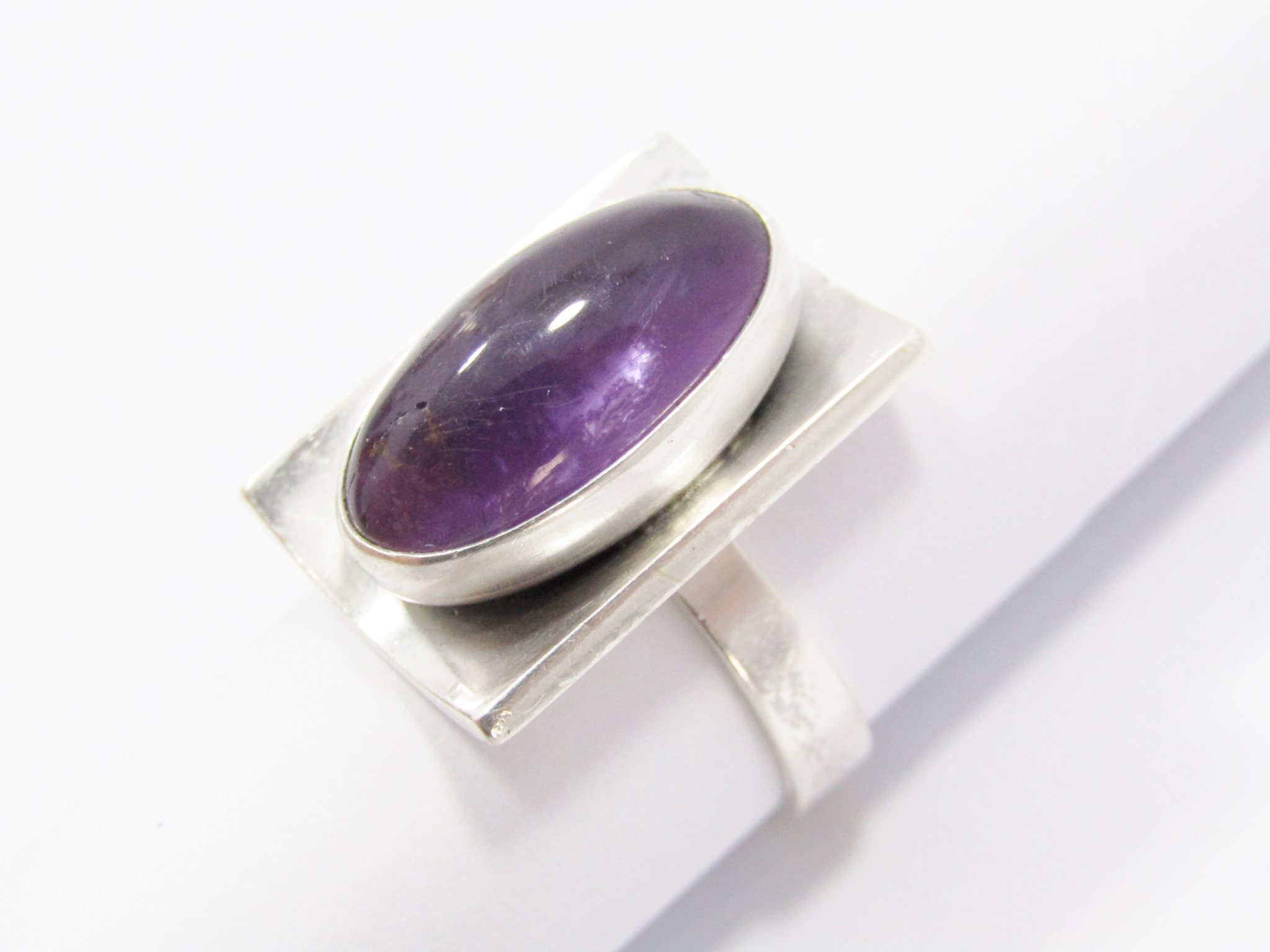Danish Modernist Niels Erik From Amethyst Ring