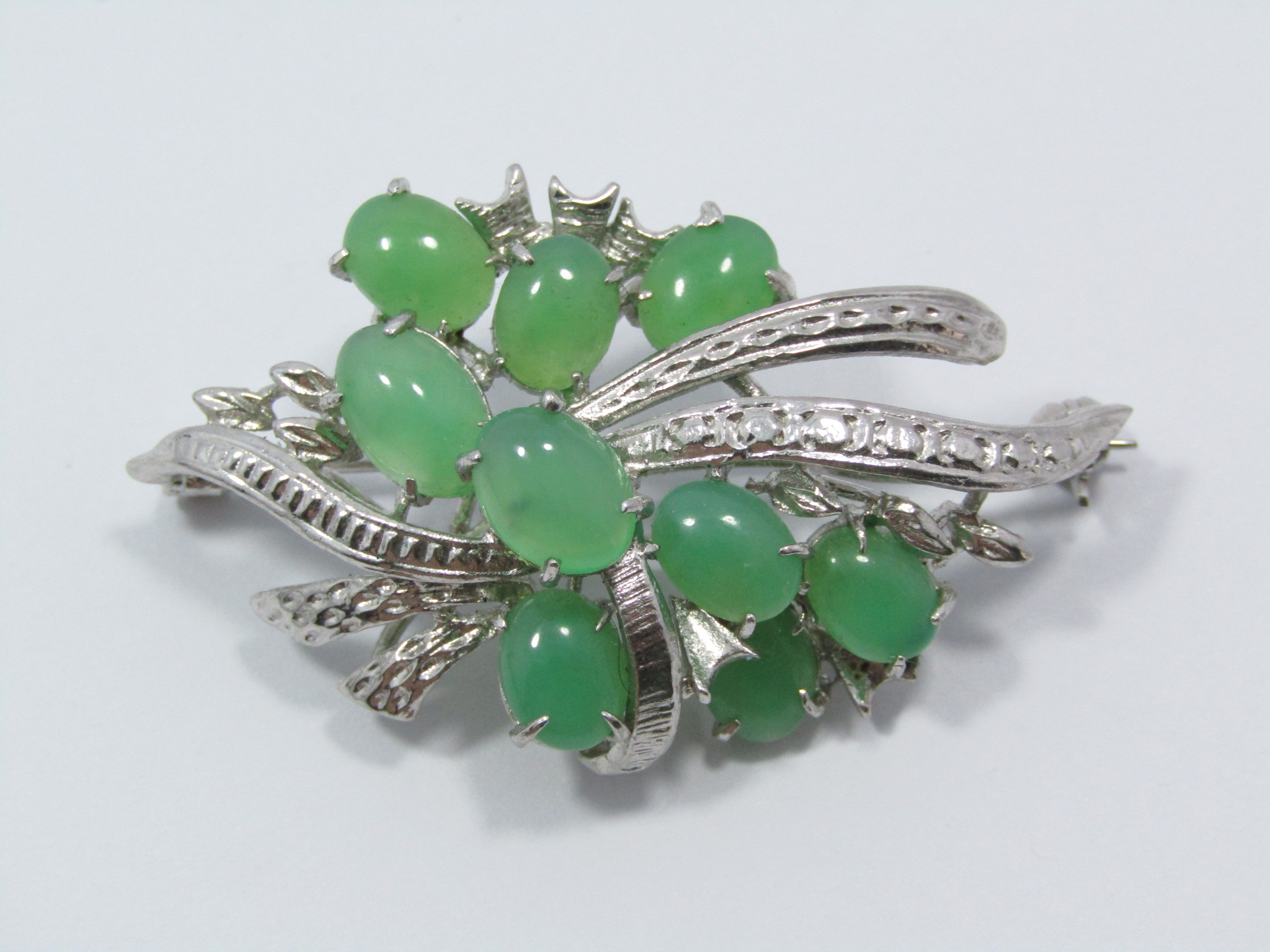 Vintage Silver-Plated Costume Brooch