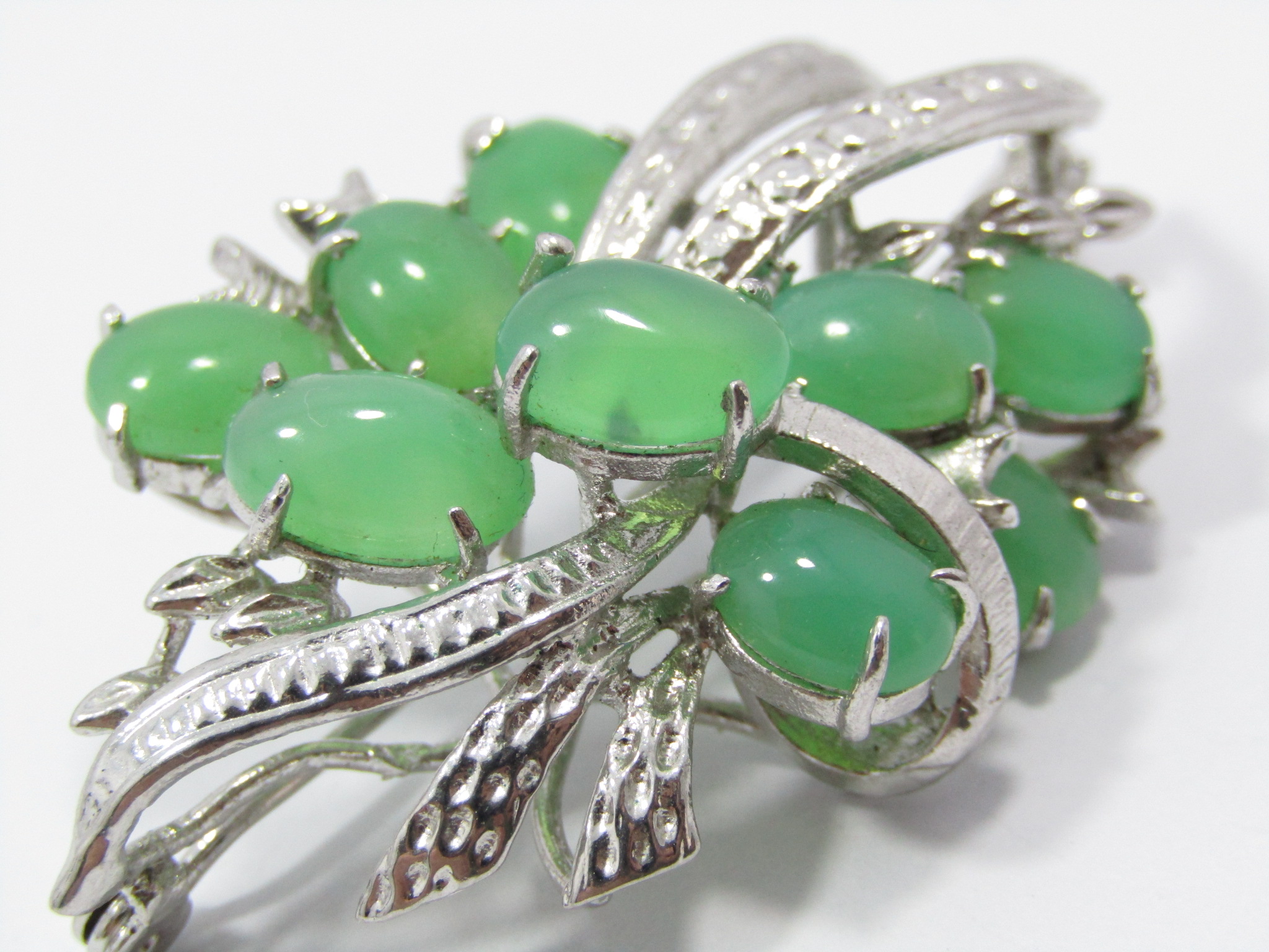 Vintage Silver-Plated Costume Brooch