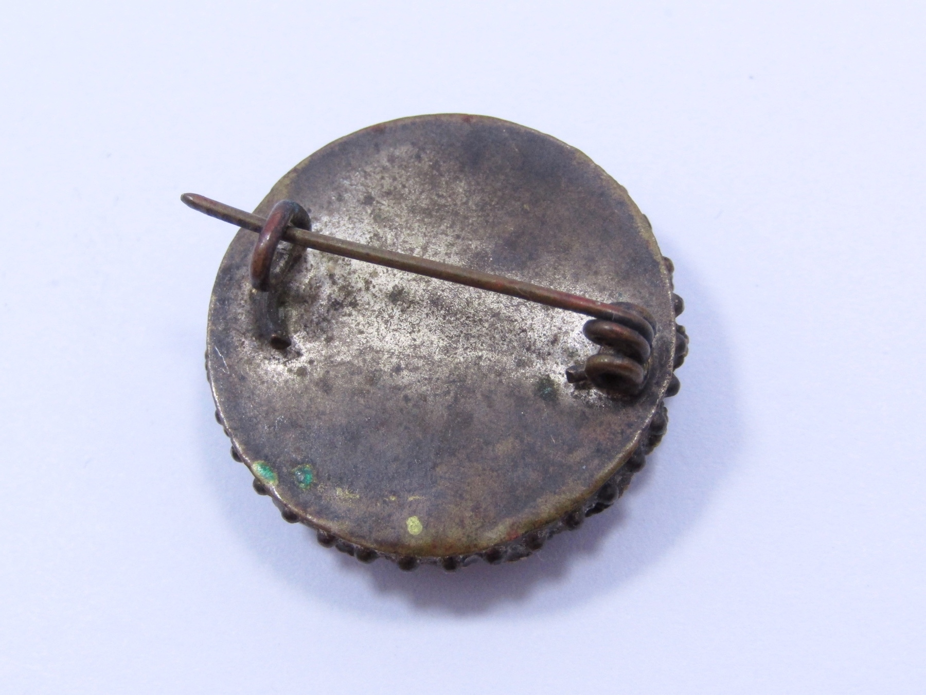 A Gorgeous Silver Tone Micro Mosaic Brooch