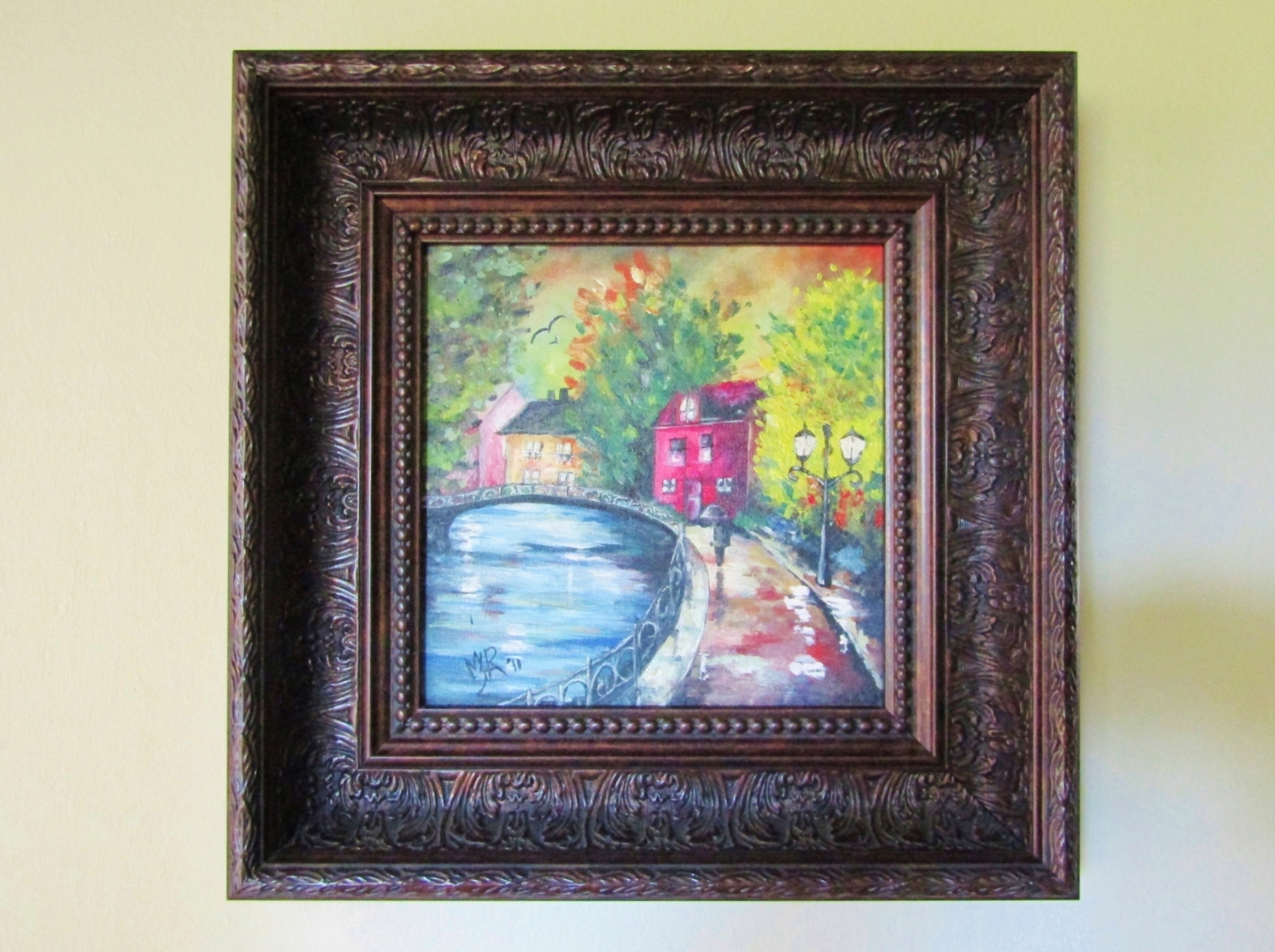Beautiful! Original Oil/Acrylic Painting in Frame