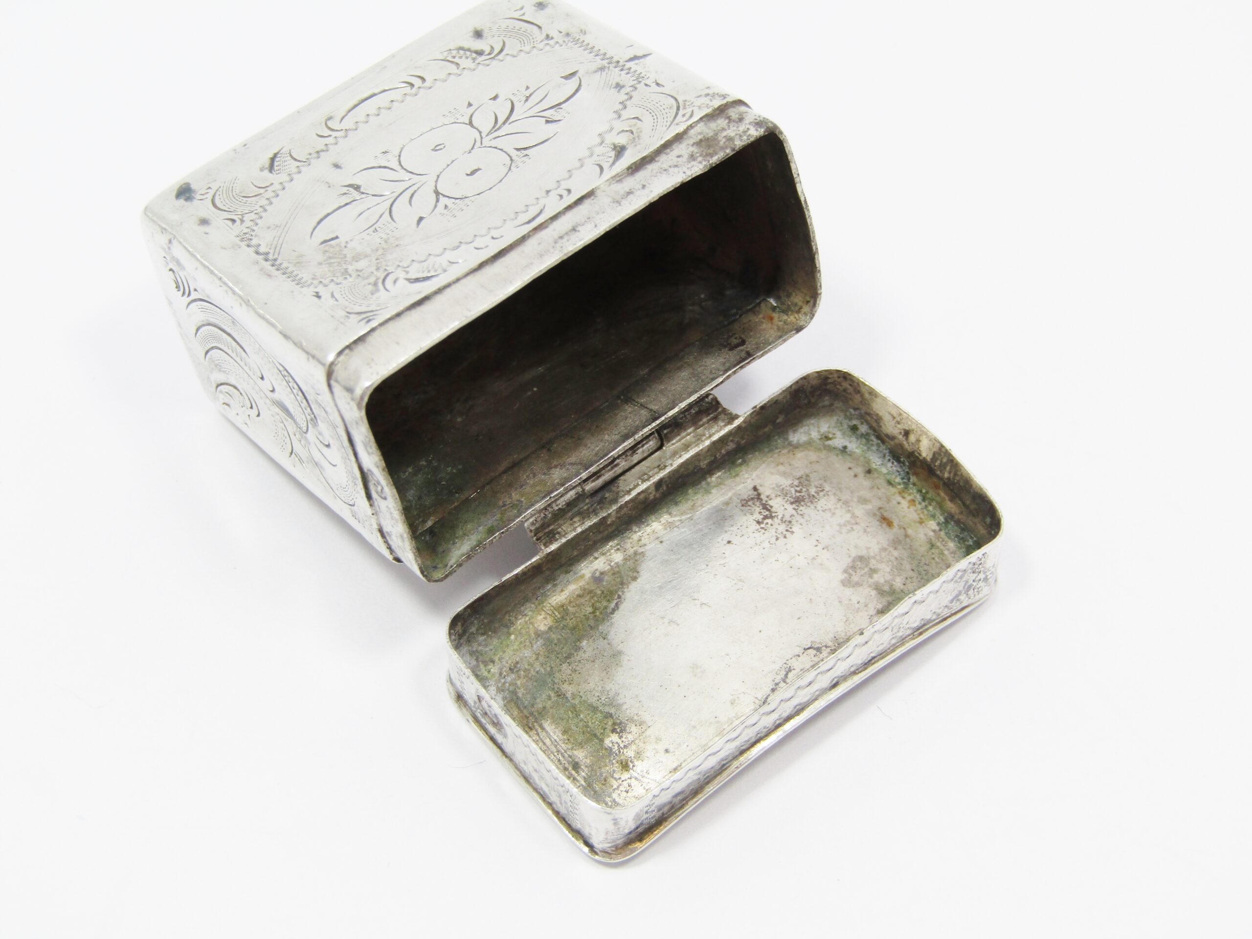 Rare Antique (c1863) Dutch Silver Miniature Box