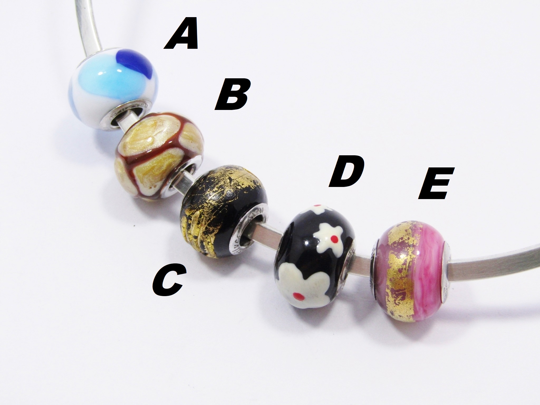 Selection of Sterling Silver Pandora-Compatible Charms