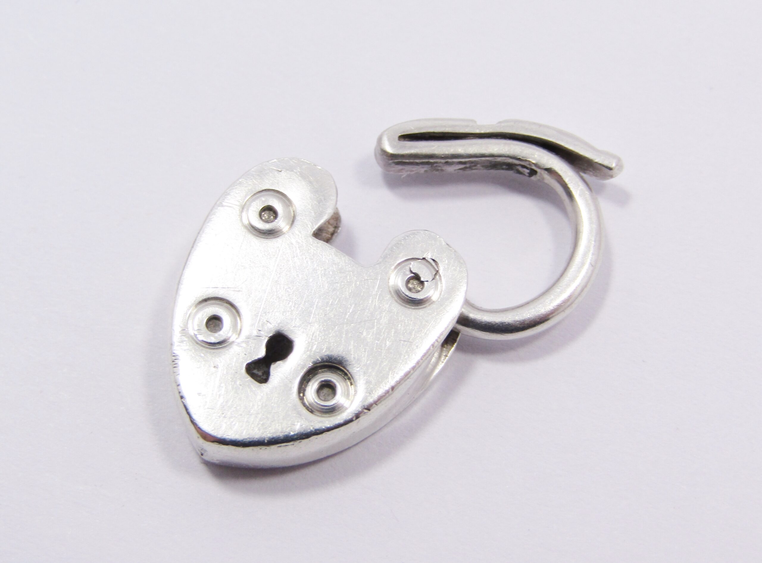 Lovely Large Pad Lock in Sterling Silver