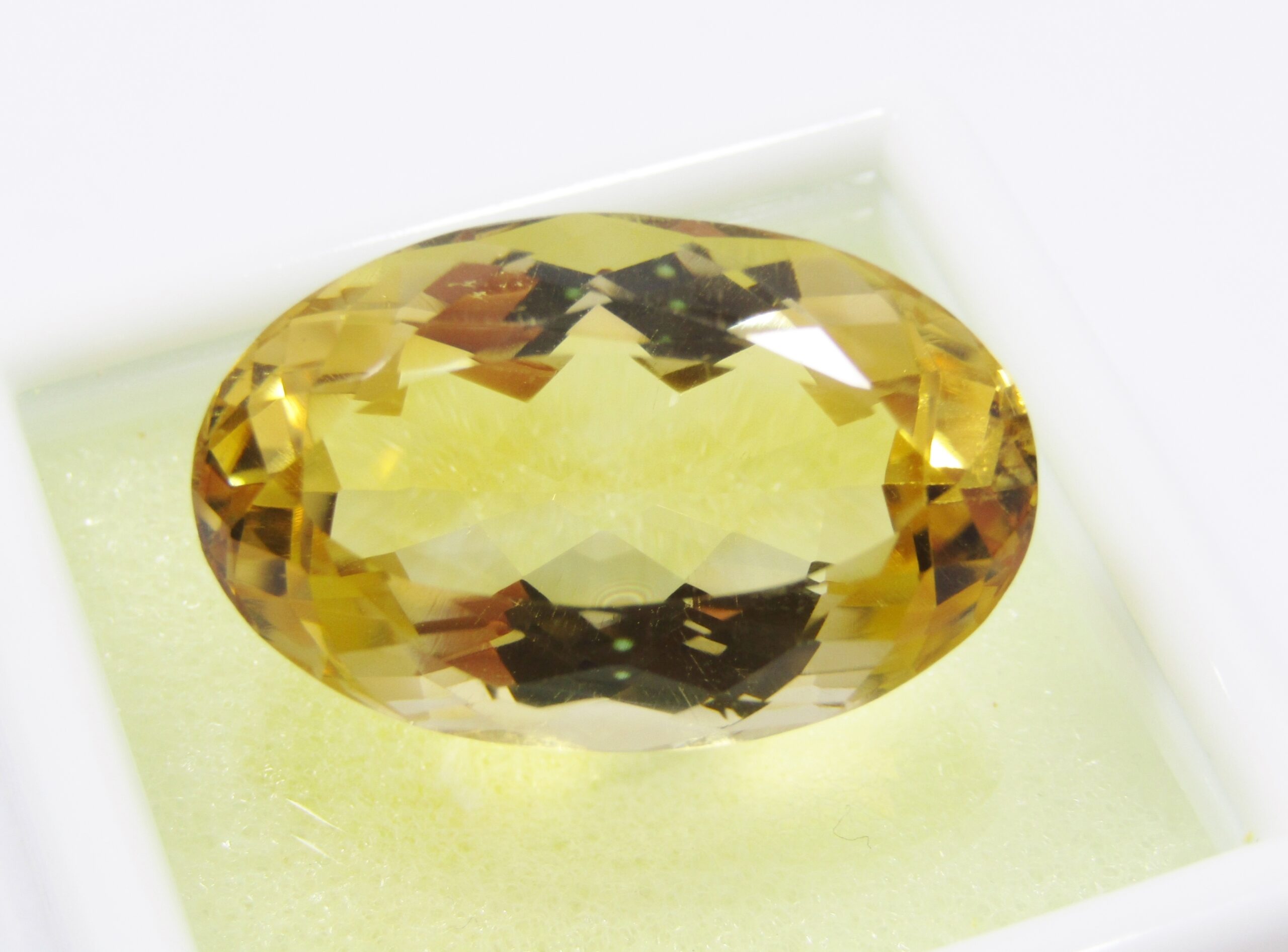 Large Citrine Oval Facet Gemstone, 30.6CT Unmounted