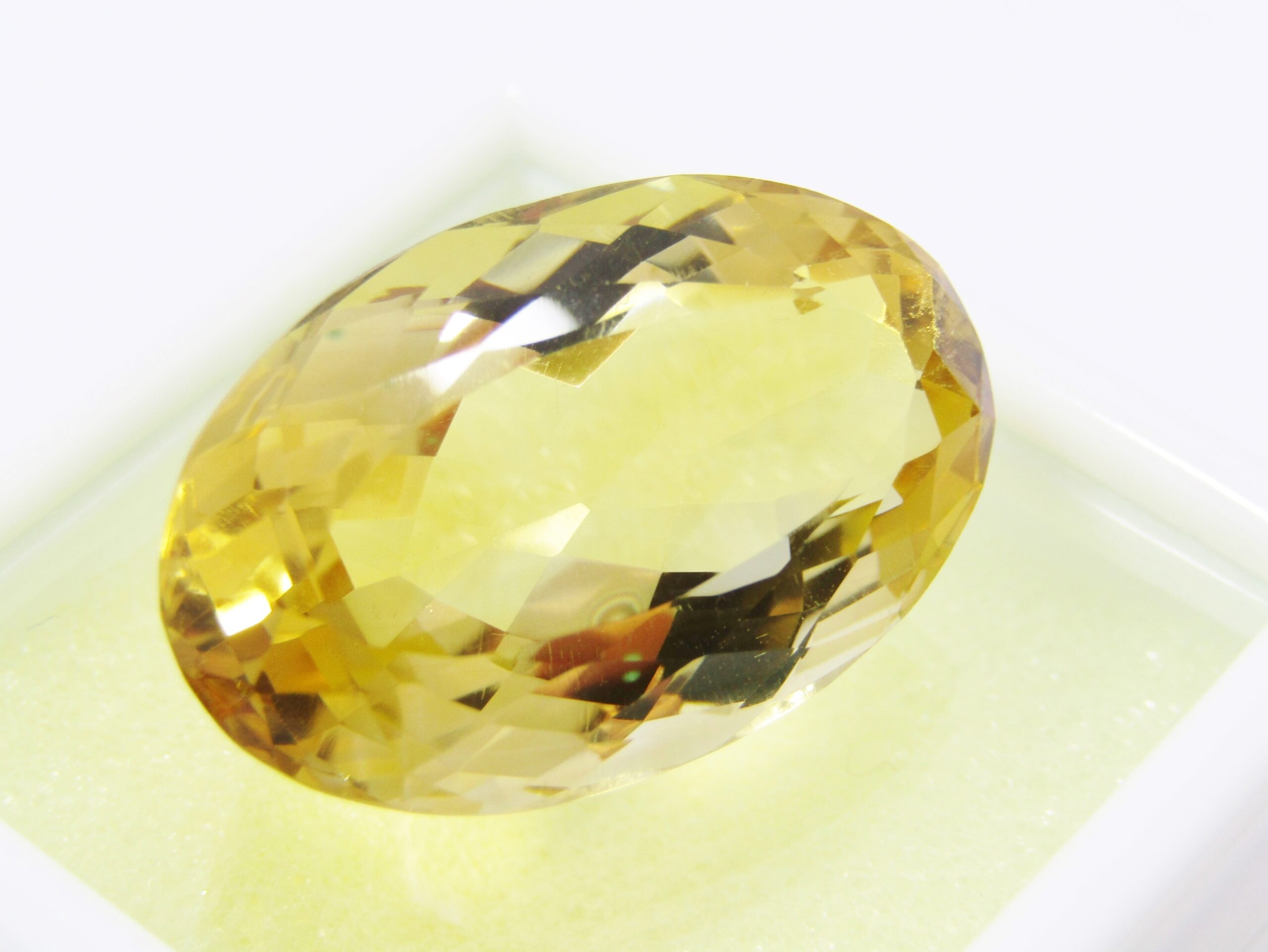 Large Citrine Oval Facet Gemstone, 30.6CT Unmounted