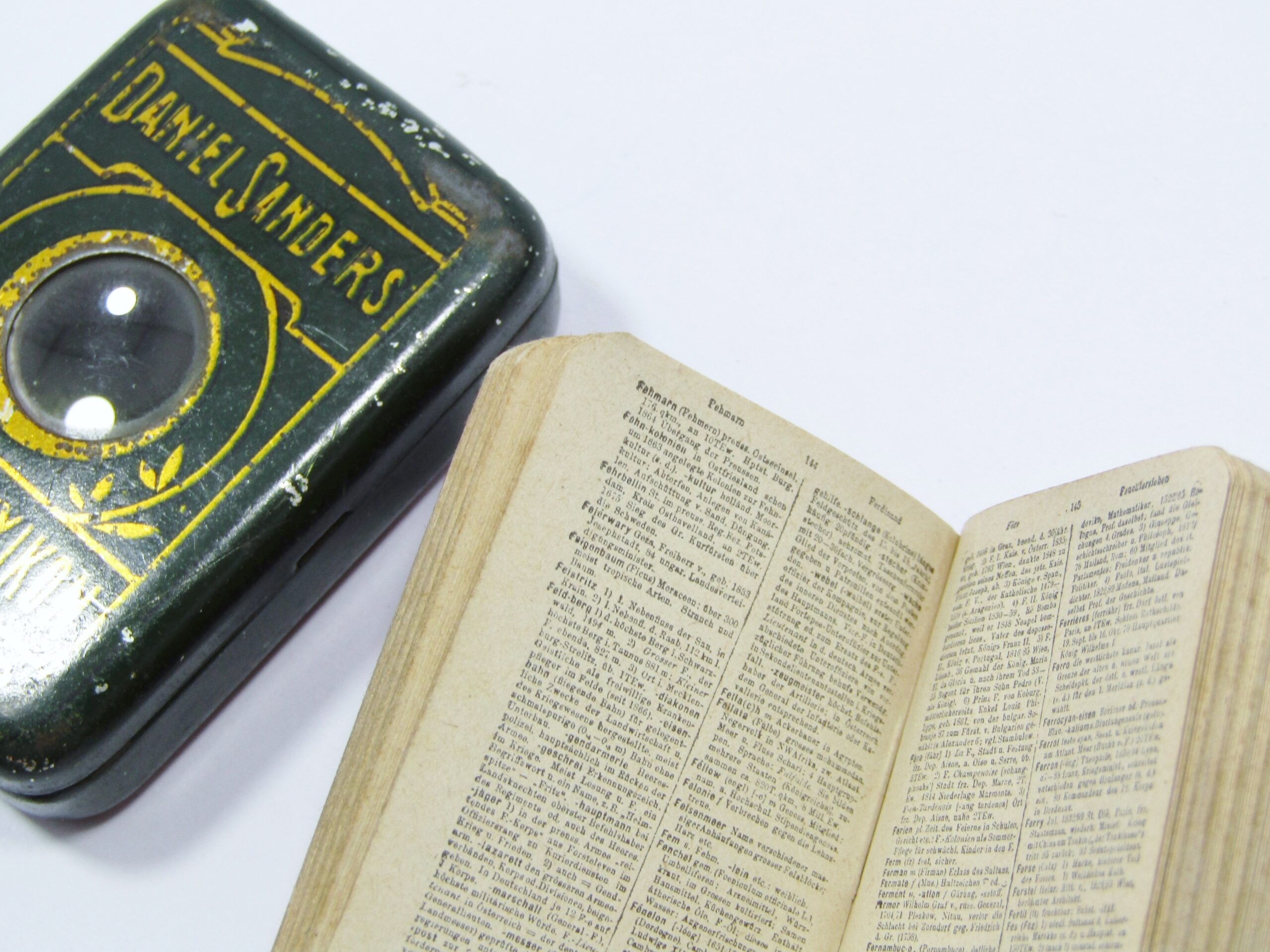 Antique Miniature Book: Daniel Sanders, Lexicon (c1900)