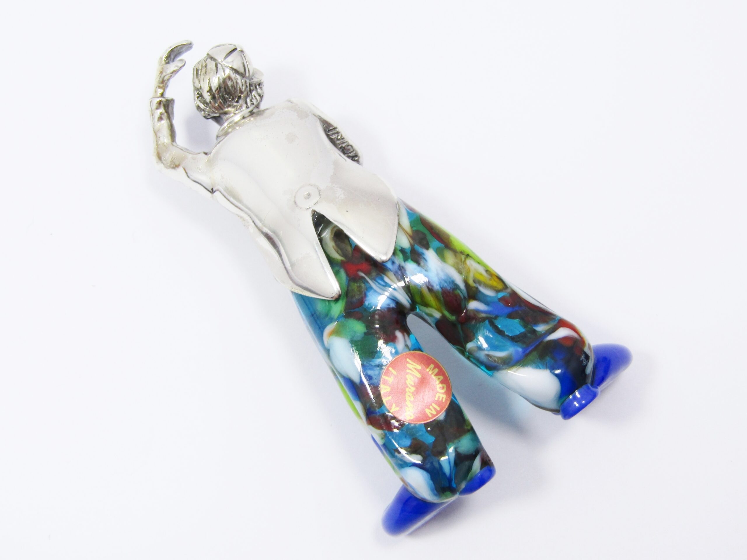 Rare Find! Italian Silver & Murano Glass Figurine