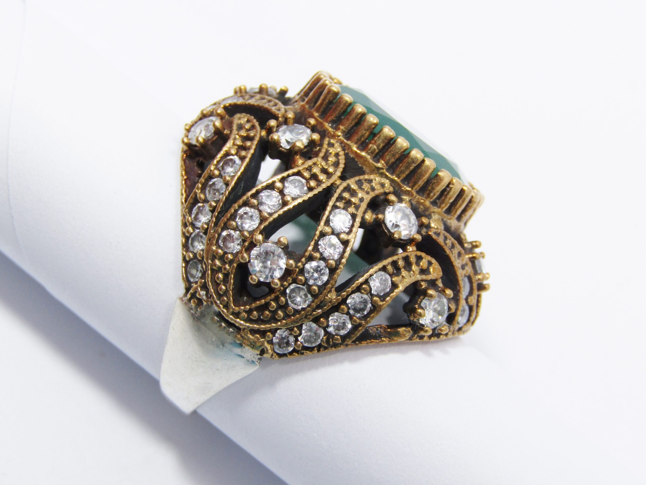 A Gorgeous Large Two Tone  Eastern Design in Copper Over Sterling Silver.