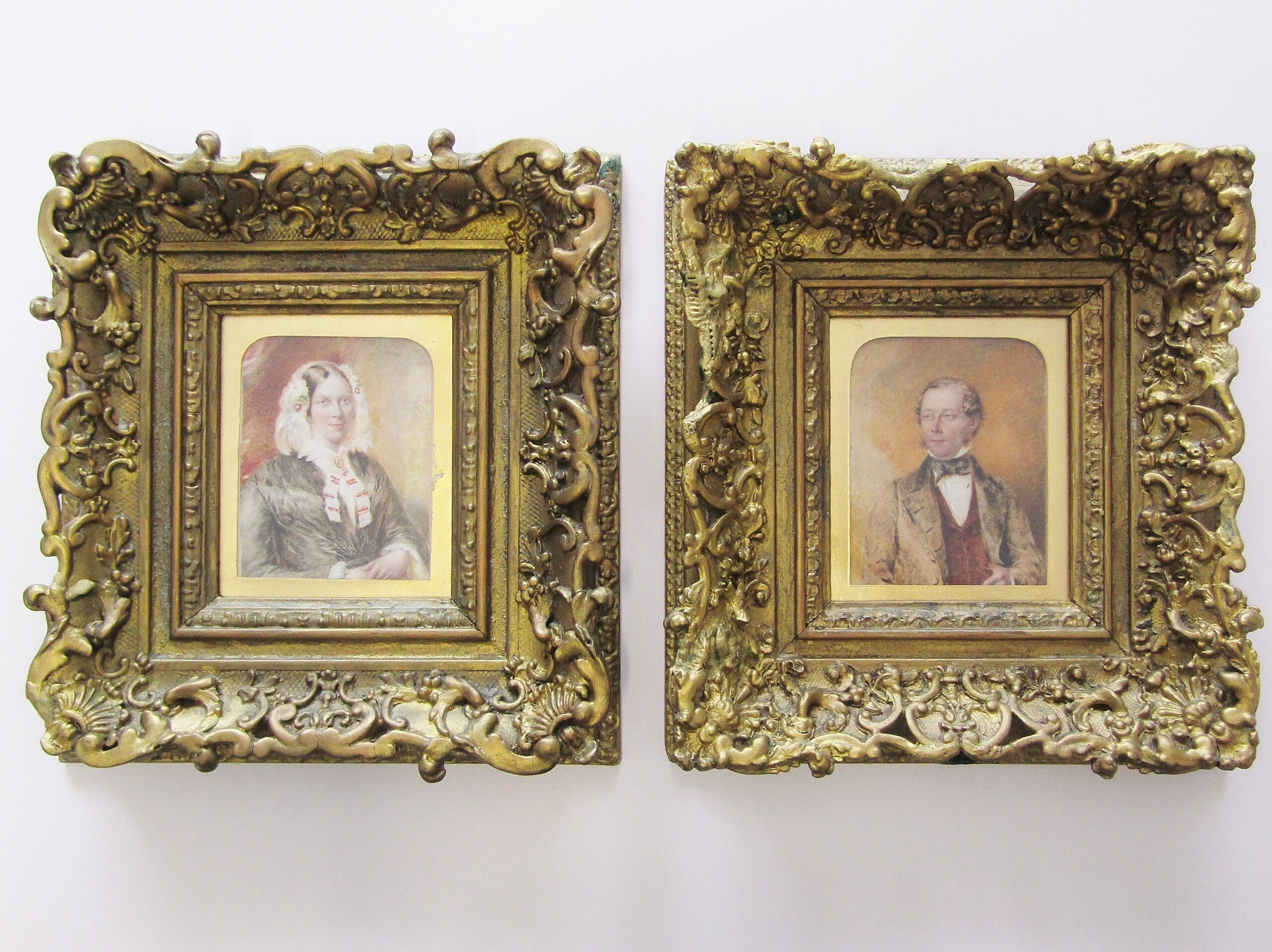 Original Richard Woodman (1784-1859) Pair of Portraits