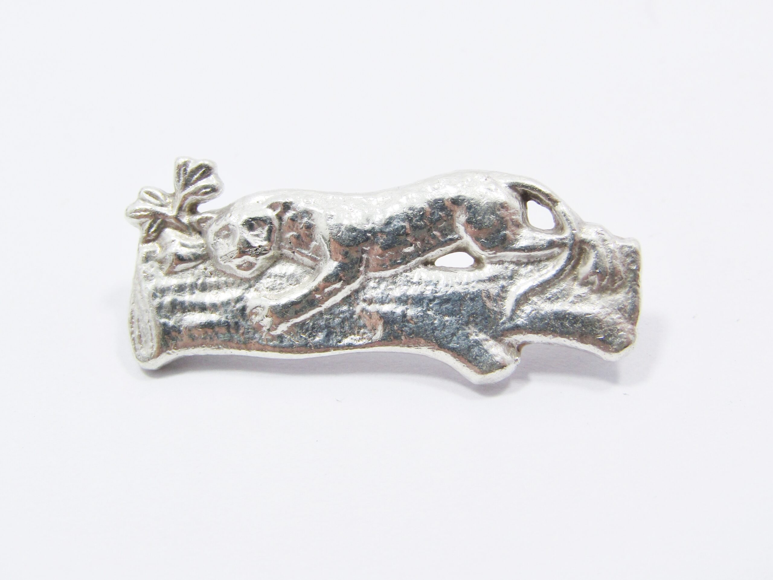 Lovely Vintage Sterling Silver Panther Brooch