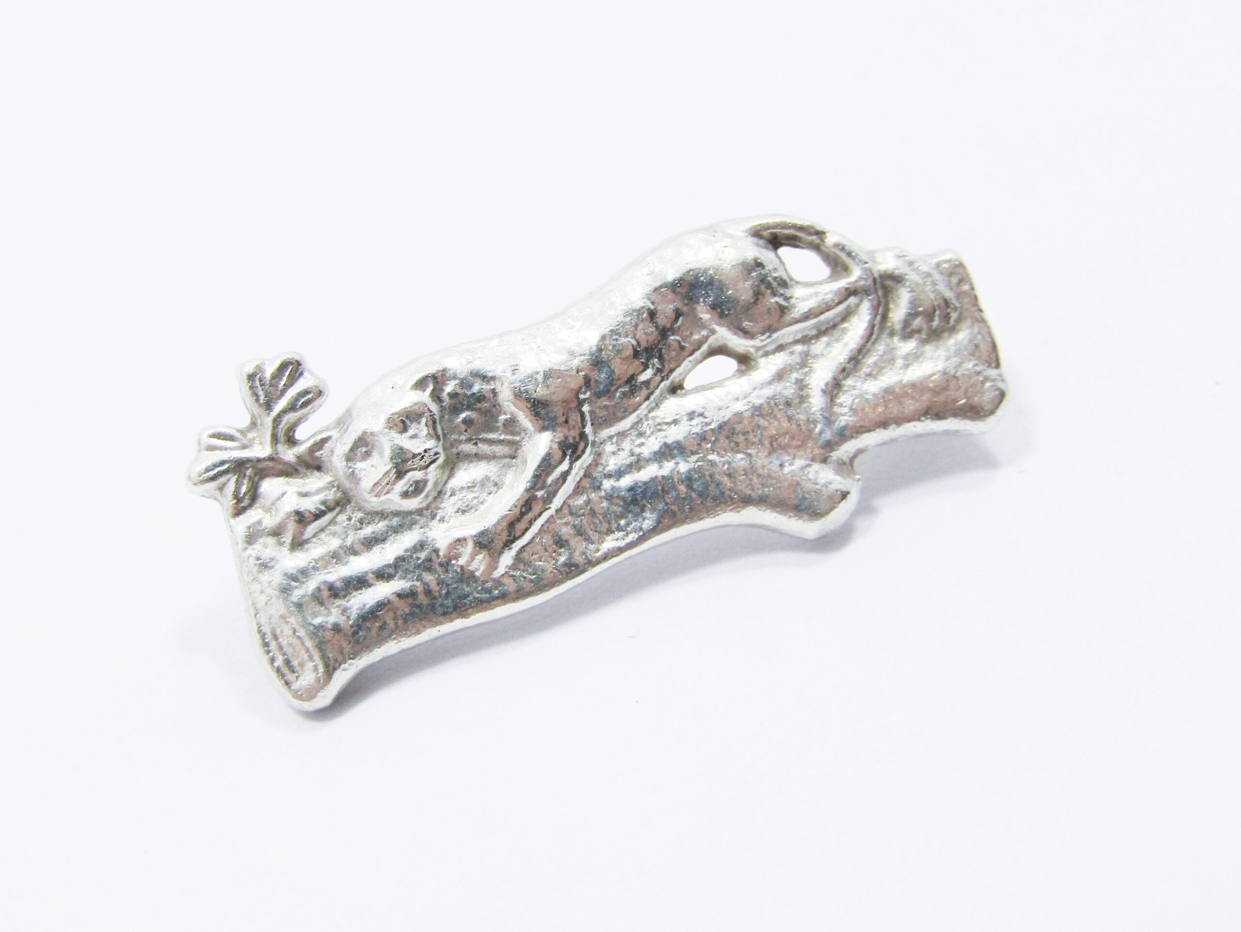 Lovely Vintage Sterling Silver Panther Brooch