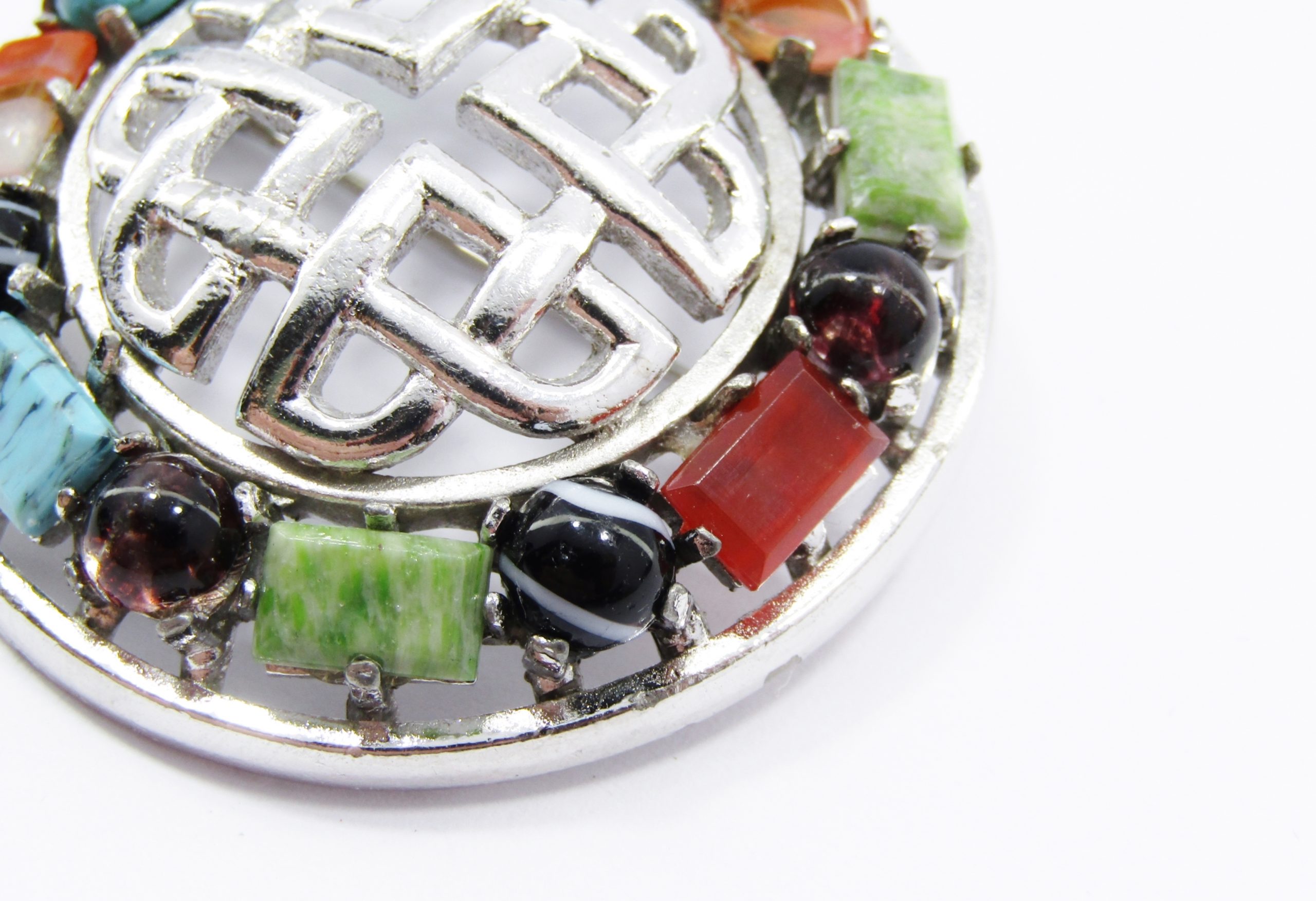 Vintage SPHINX Celtic-Style Costume Jewellery Brooch