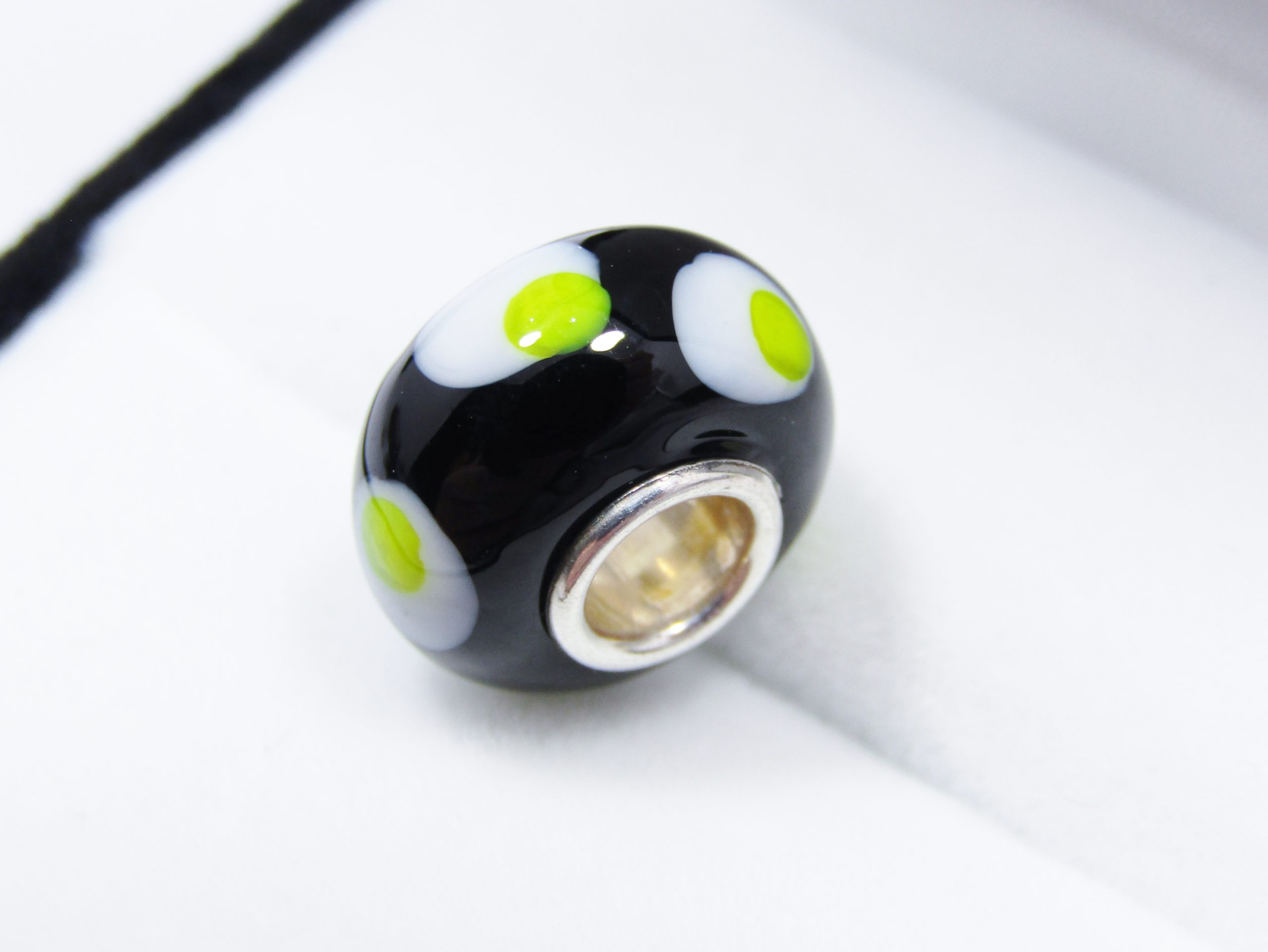 Pandora-Compatible Sterling Silver & Murano Glass Charm