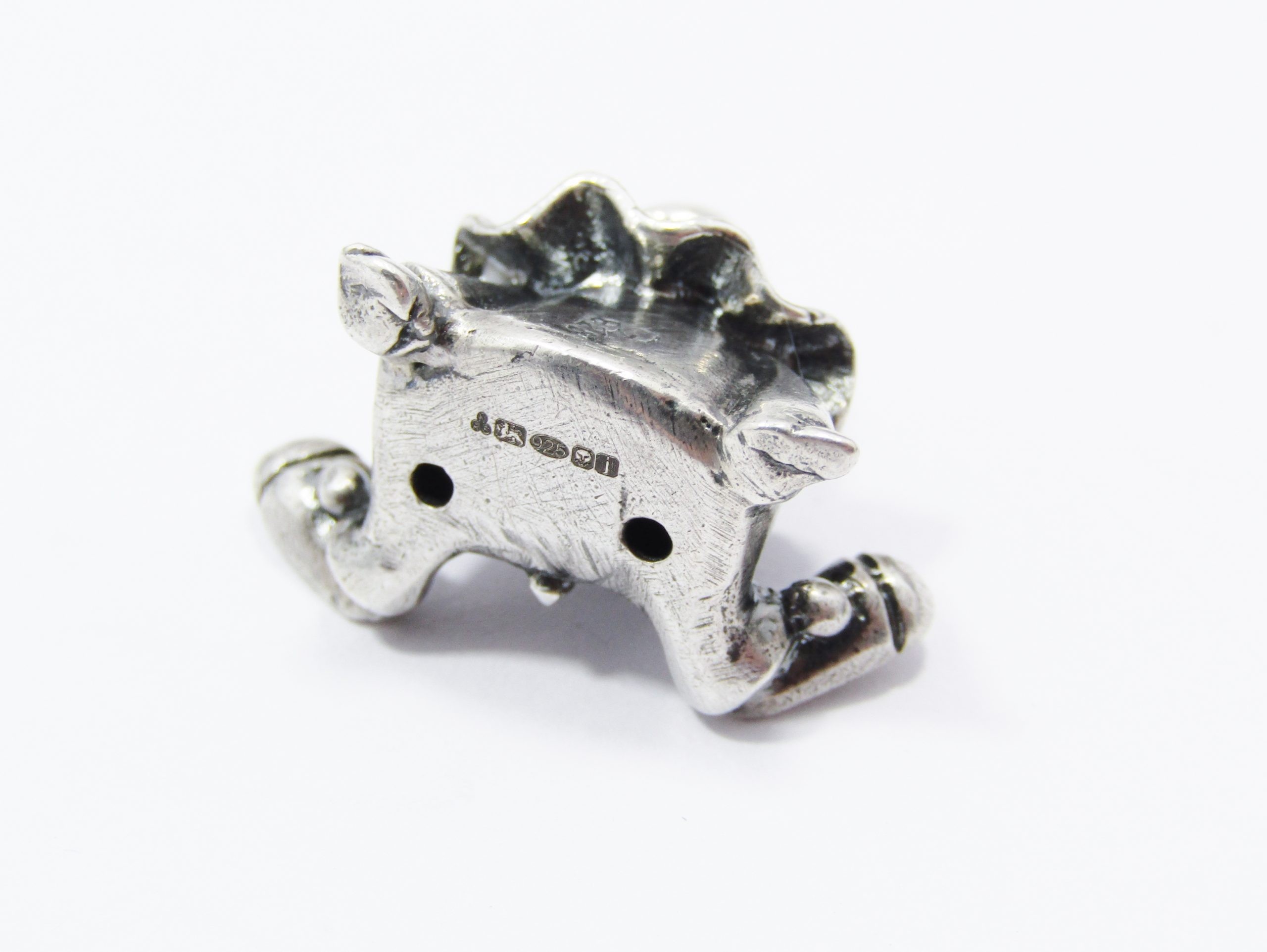 Quirky Miniature Sterling Silver Clown Figurine