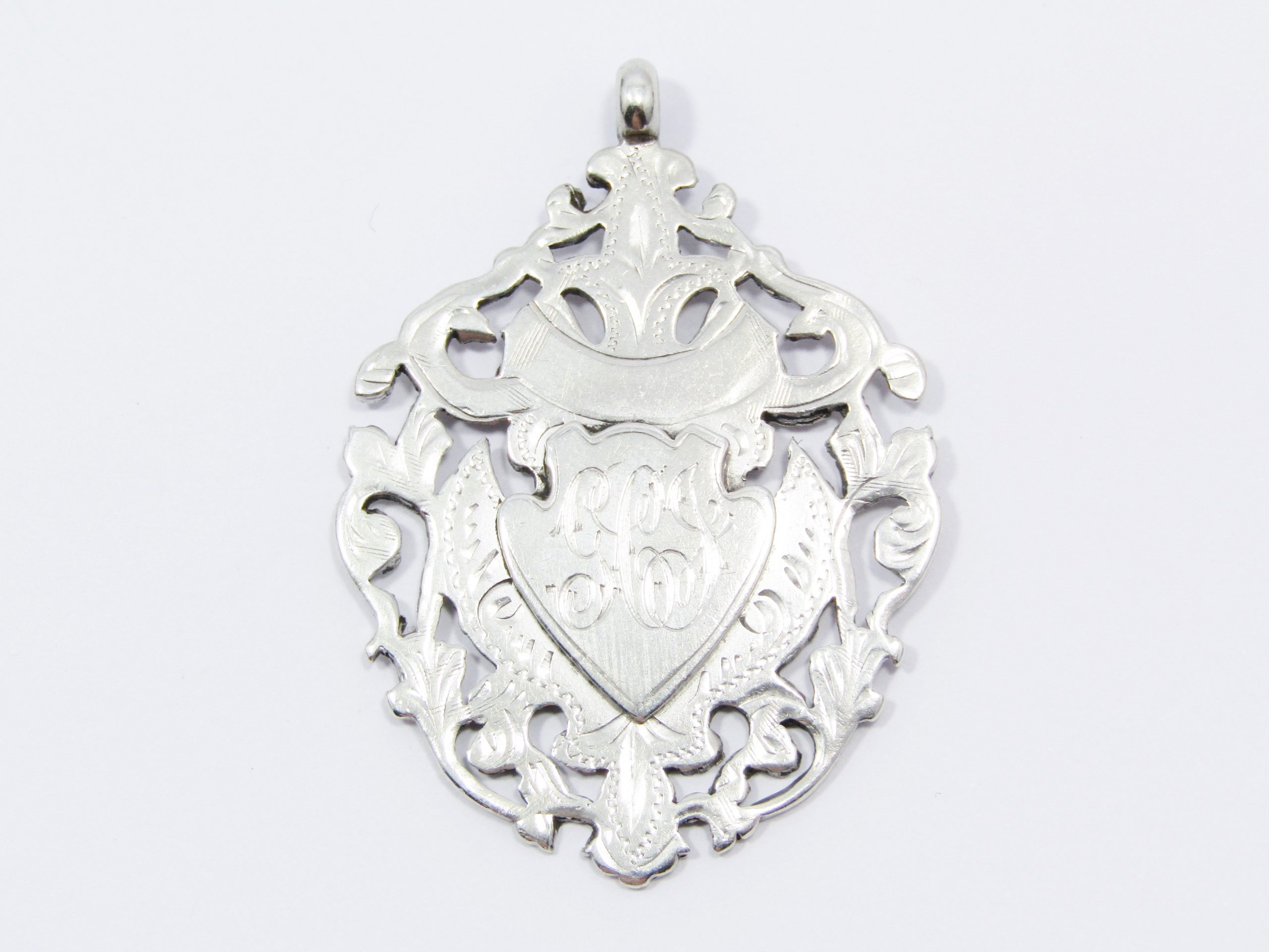 Antique (c1915) Sterling Silver Hallmarked Fob Medal