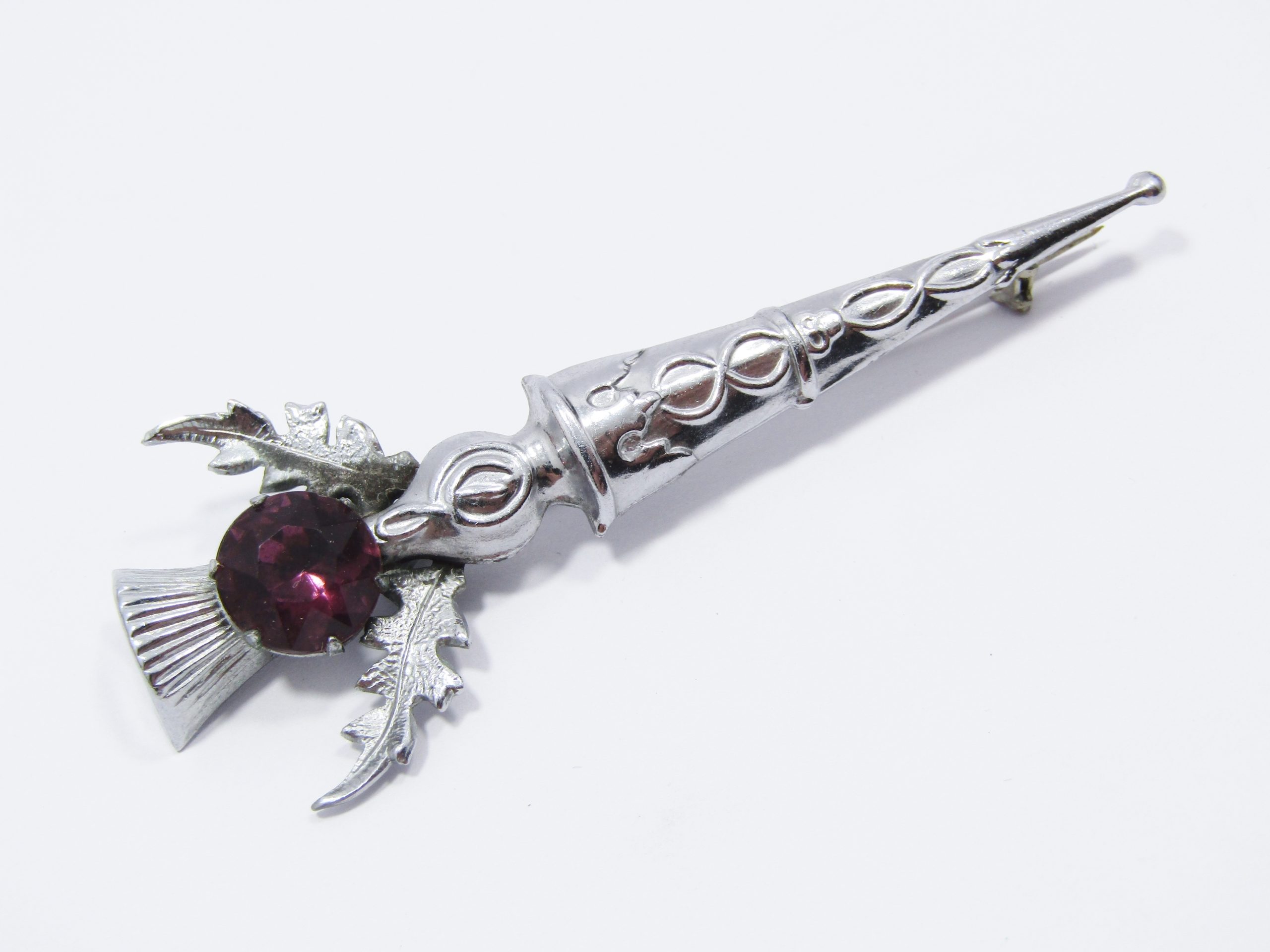 Vintage Mizpah Scottish-Themed Costume Jewellery Brooch