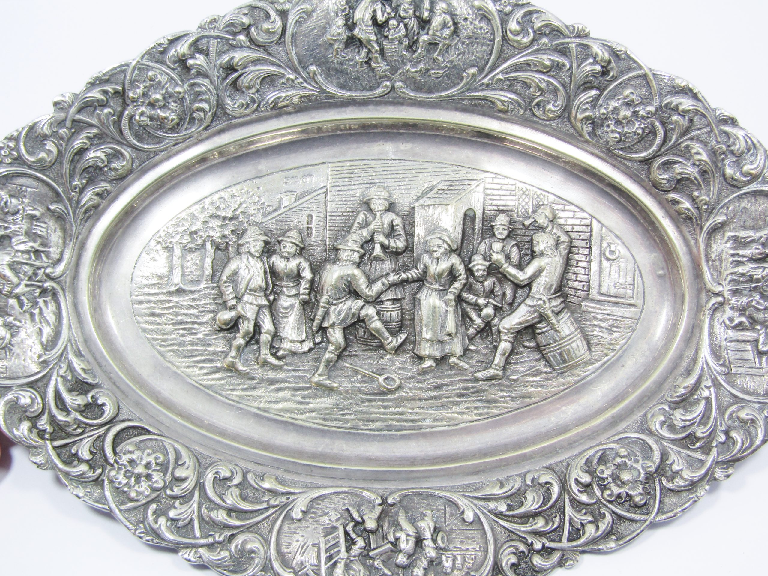 Beautiful Vintage Dutch Silver-Plated Oval Dish