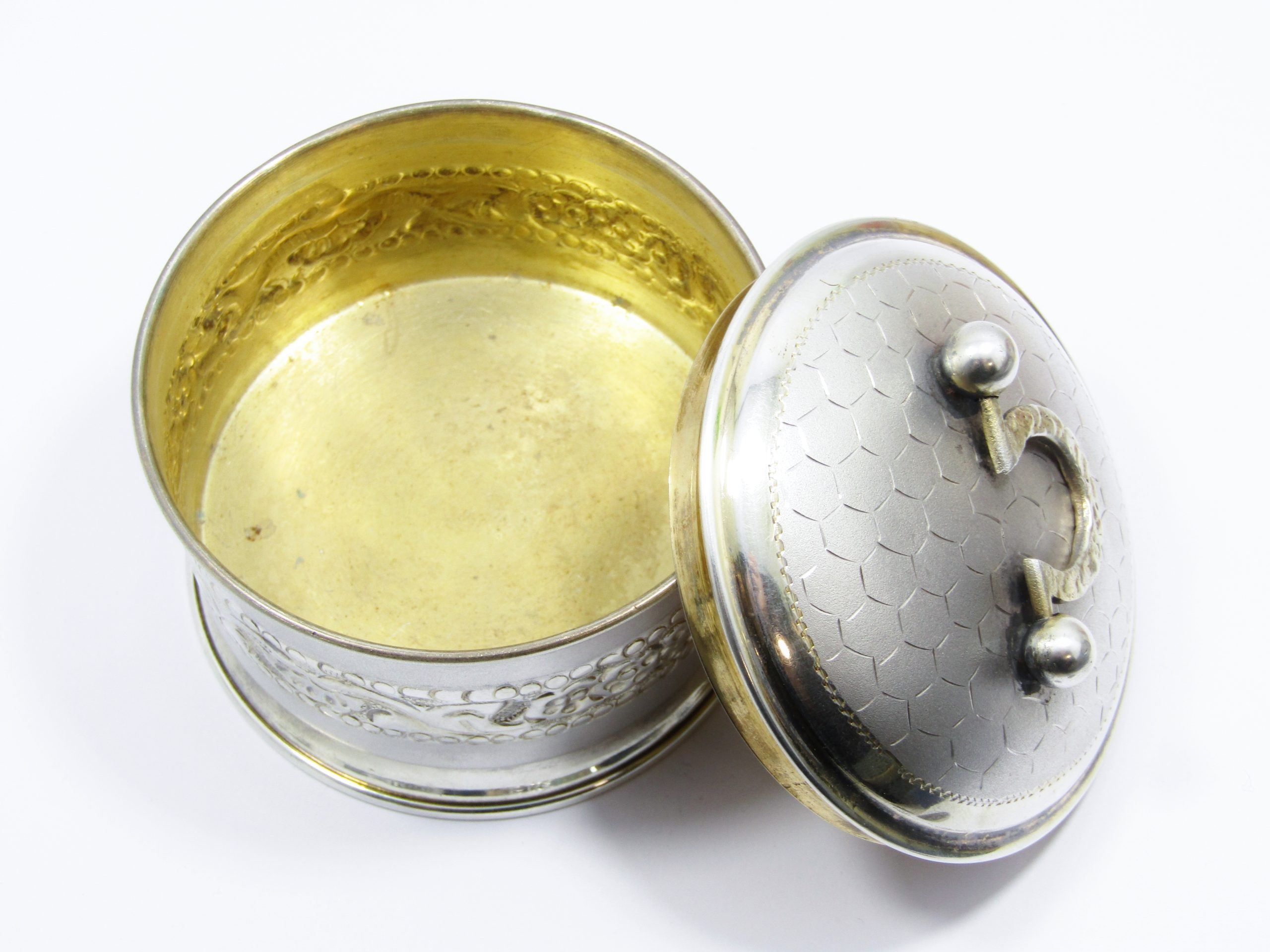 Beautiful Vintage Sterling Silver Dressing Table Box