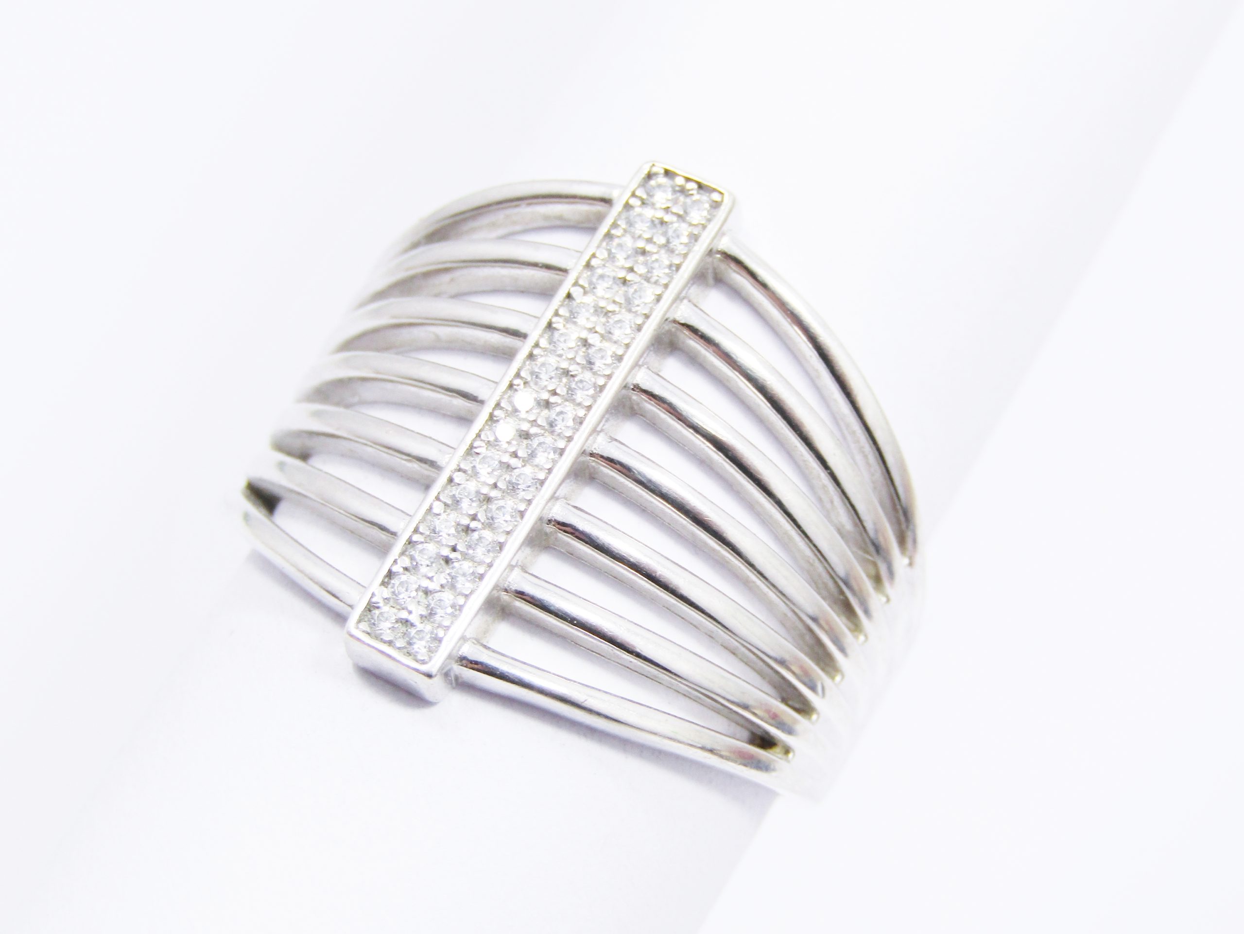 A Gorgeous Multi Band into One in Sterling Silver