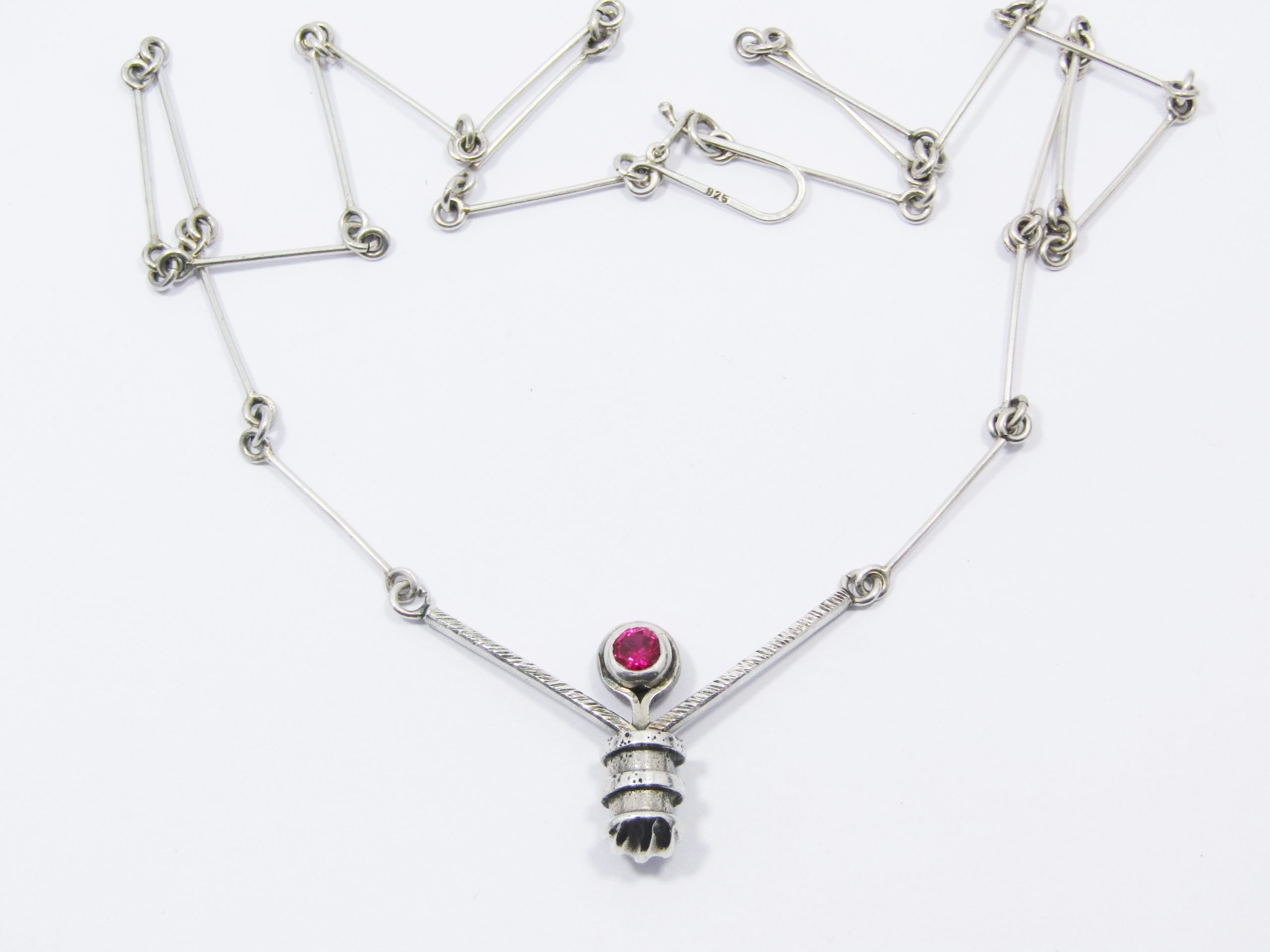 Stunning Weighty Necklace in Sterling Silver