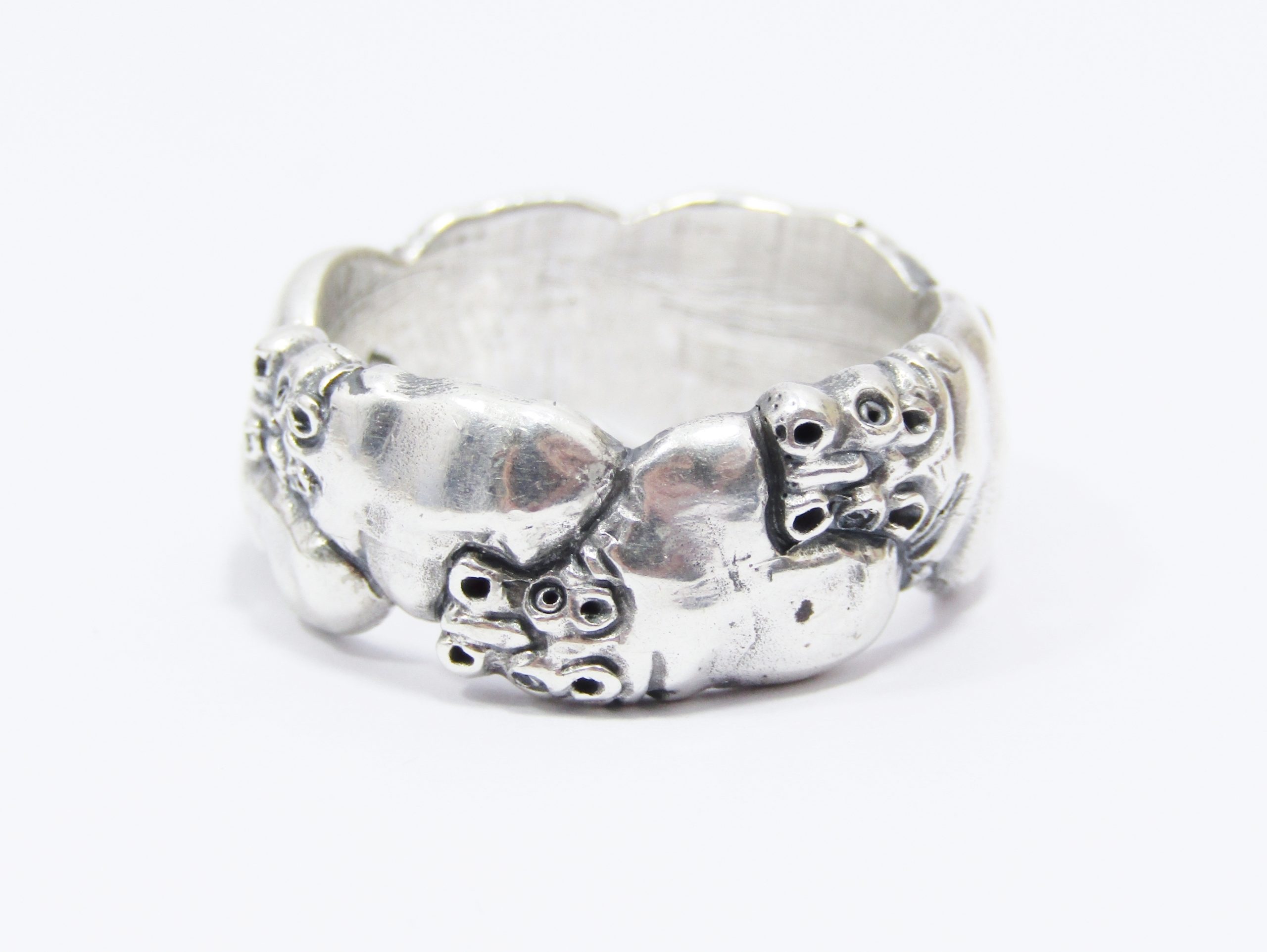 Beautiful Patrick Mavros Hippopotamus Silver Ring