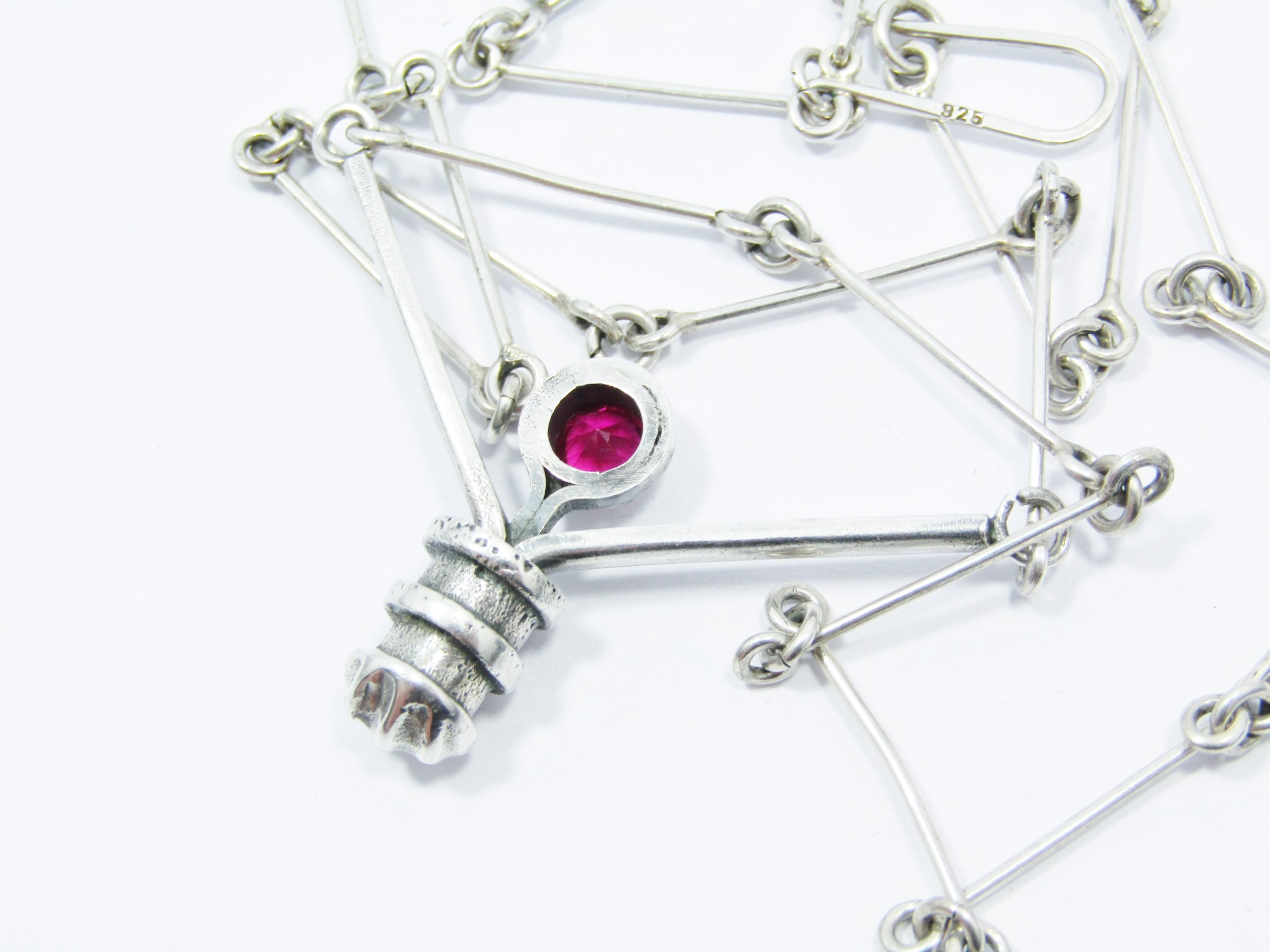 Stunning Weighty Necklace in Sterling Silver