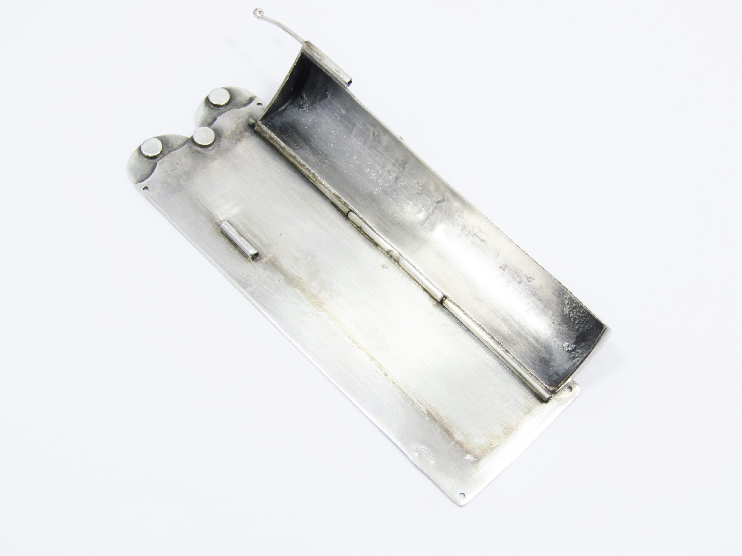 A Beautiful Mezuzah Prayer holder  in Sterling Silver