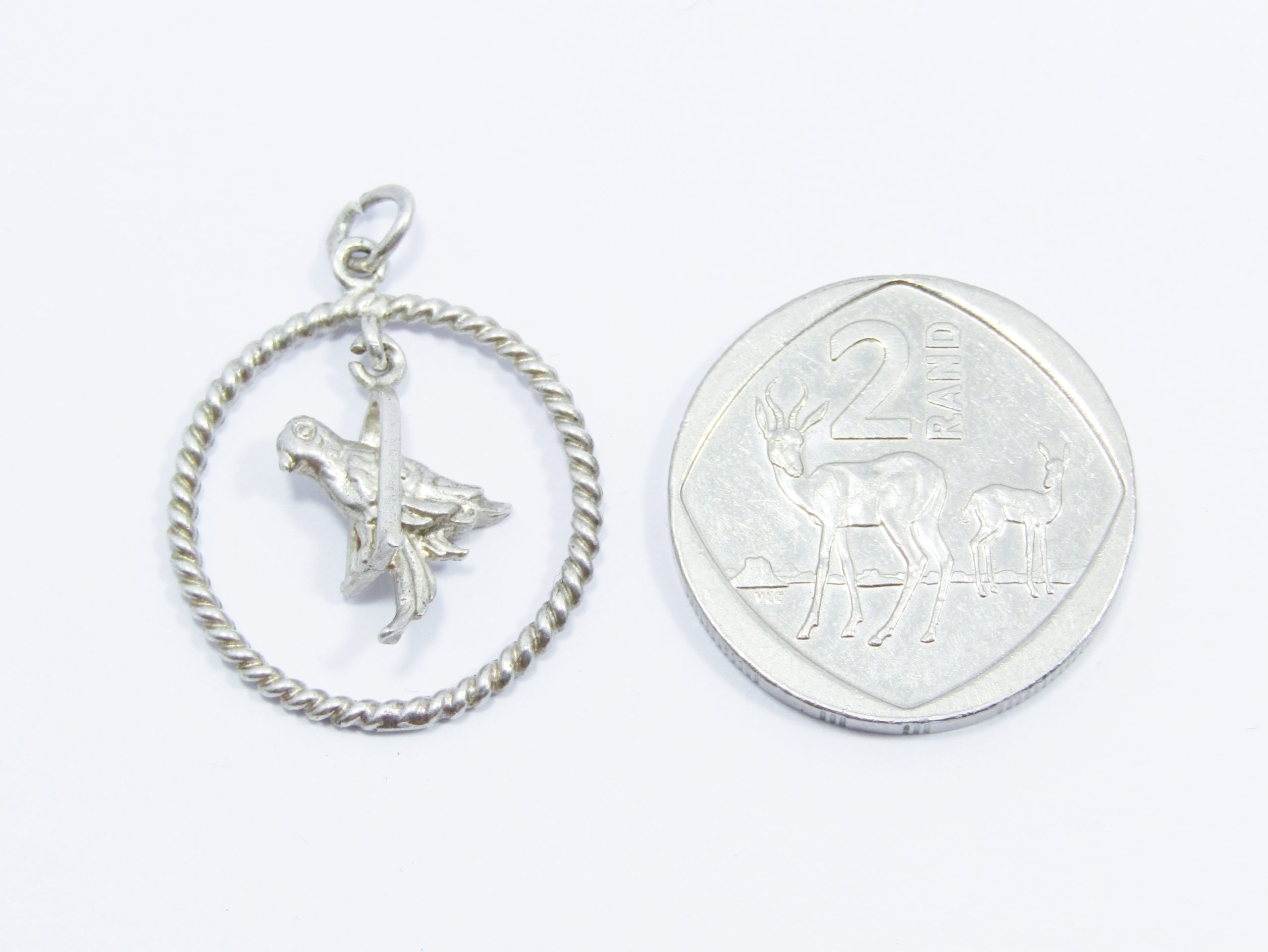 A Beautiful Parrot Pendant in Sterling Silver