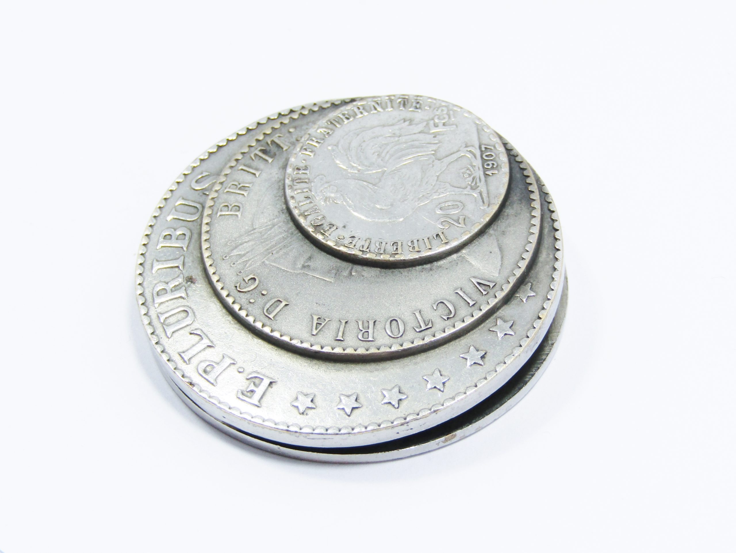 Vintage French Silver-Plated Money Clip