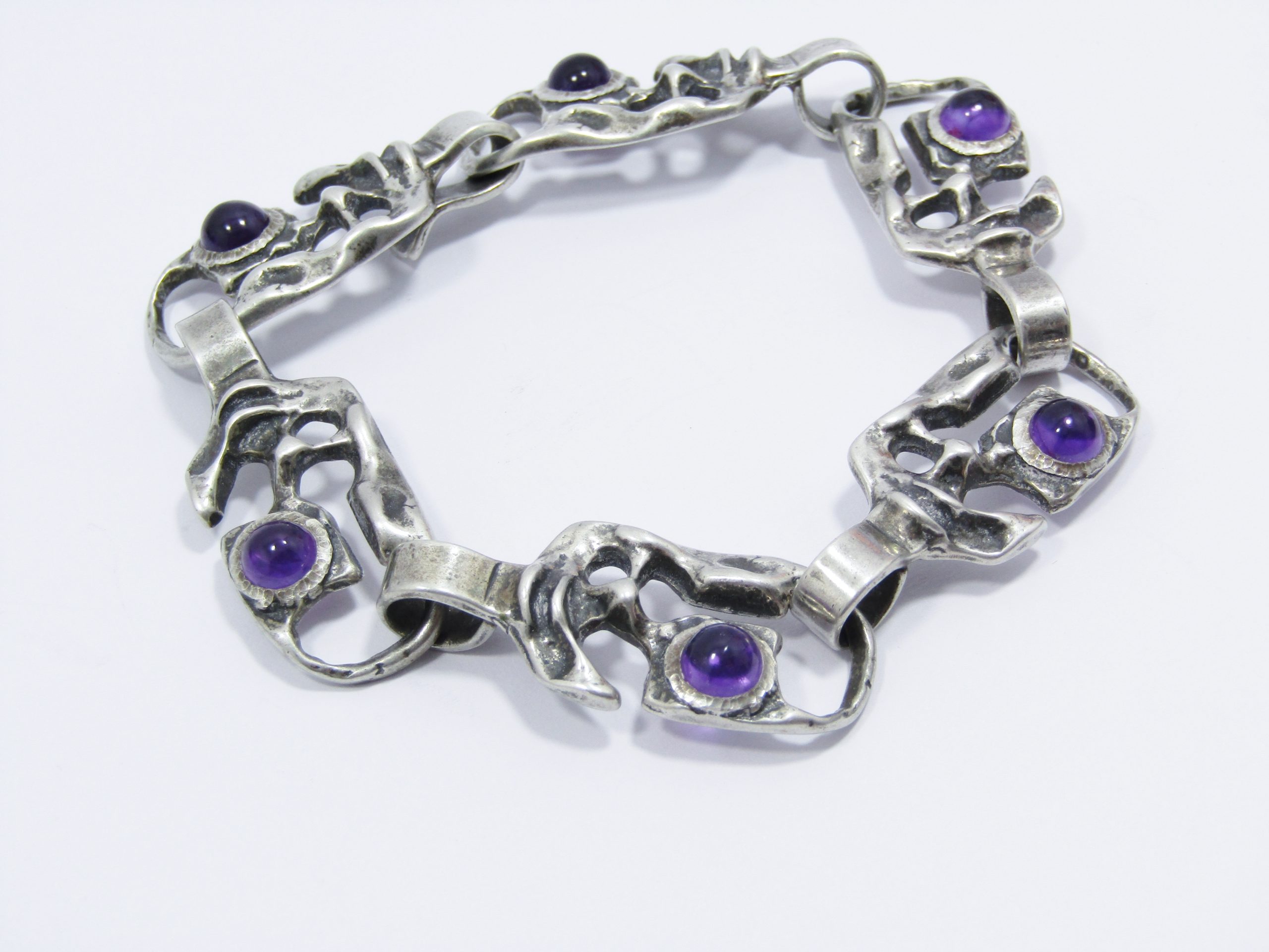 Vintage German c1960s Brutalist Studio Bracelet by Burkhard & Monika Oly