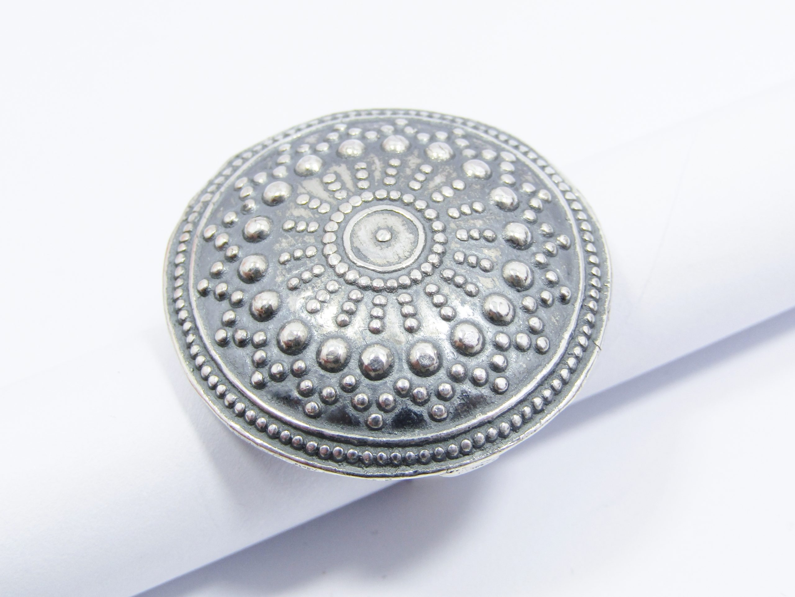 A Lovely Large Domed Ring in Sterling Silver