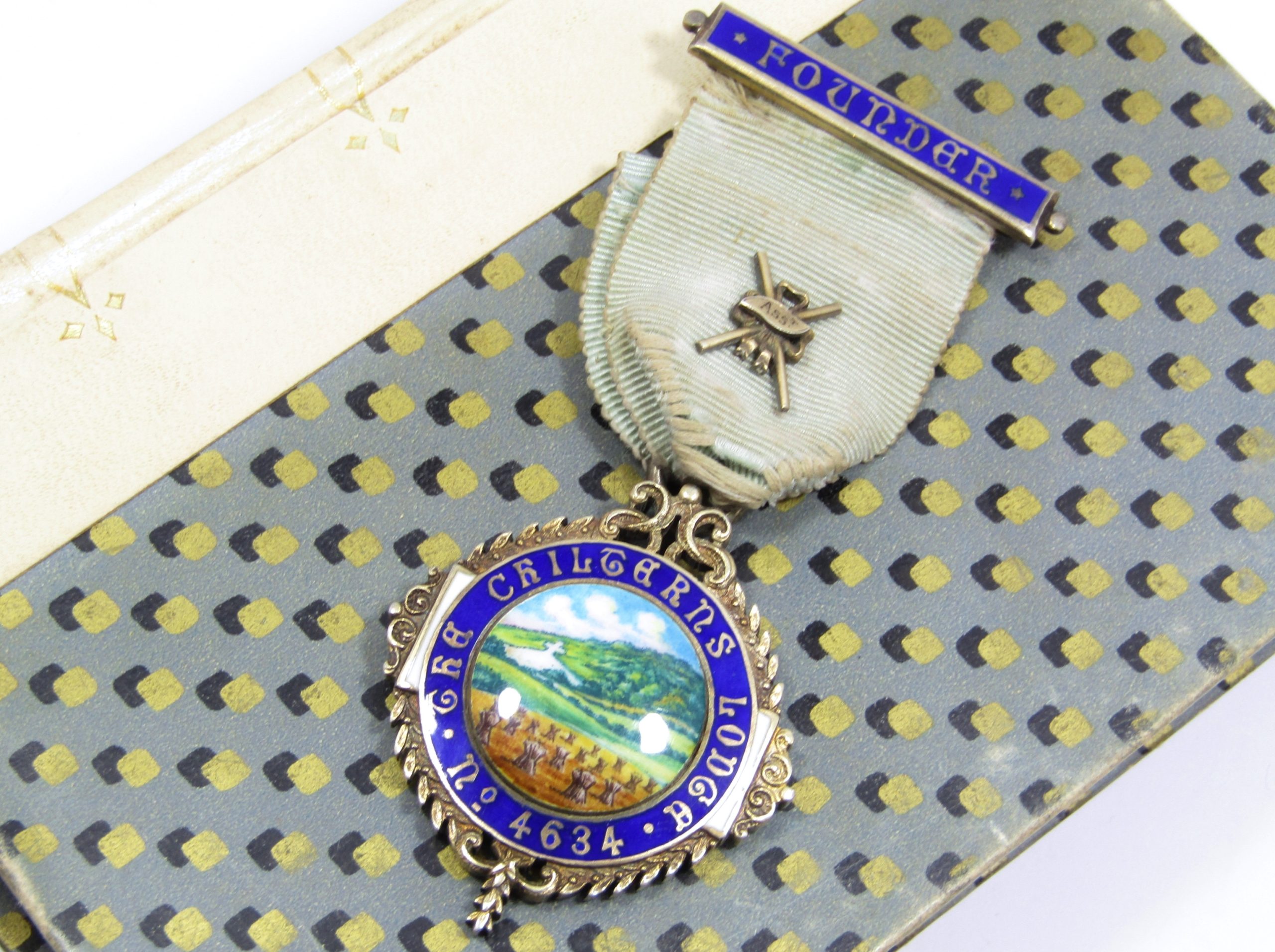 Antique (c1923) Hallmarked Silver Masonic Lodge Medal