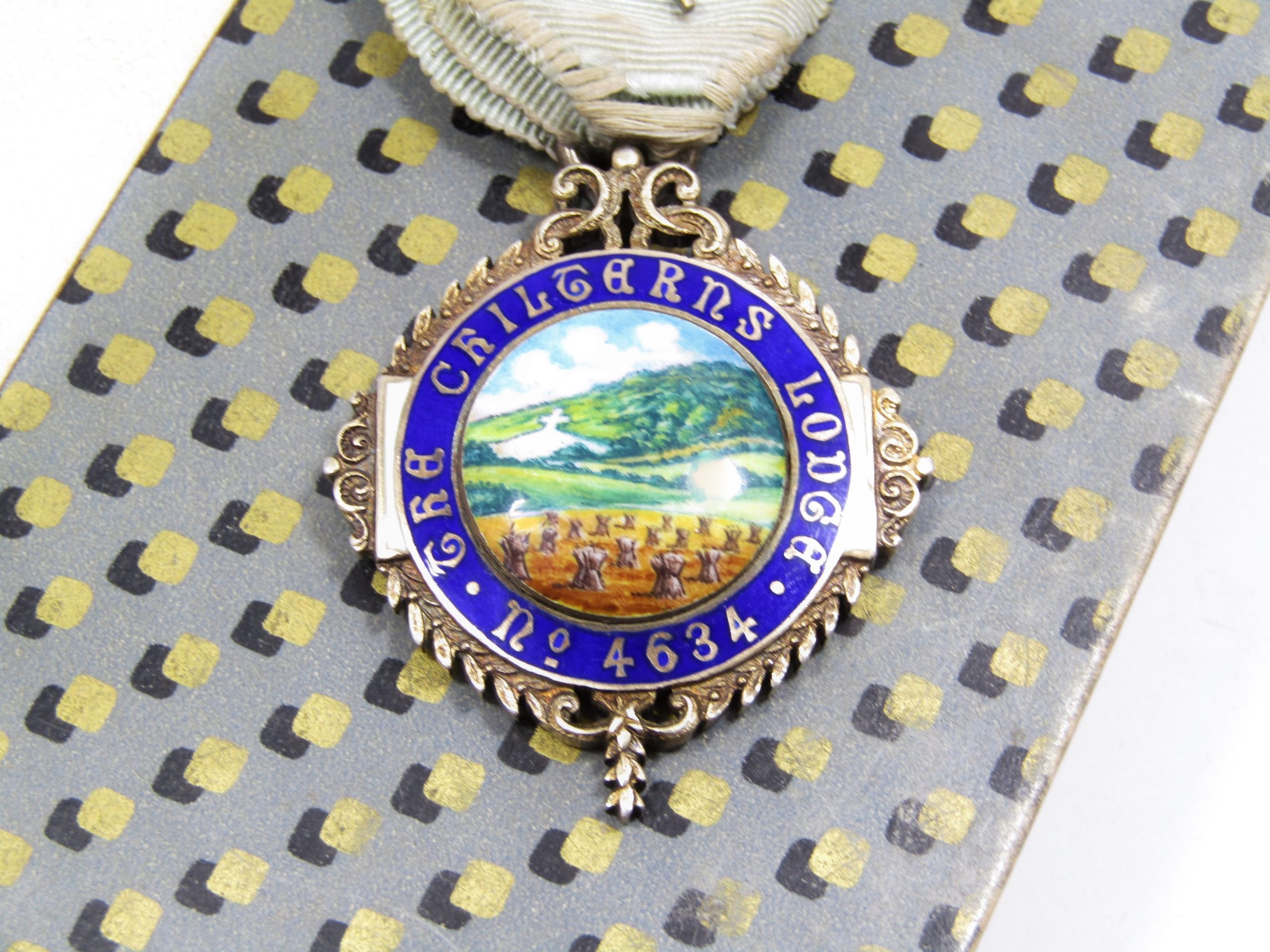 Antique (c1923) Hallmarked Silver Masonic Lodge Medal