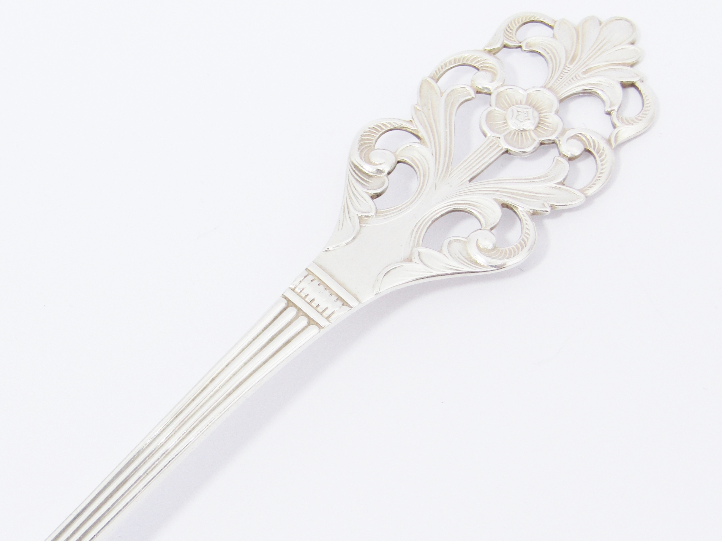 Beautiful Vintage Scandinavian Solid Silver Serving Spoon