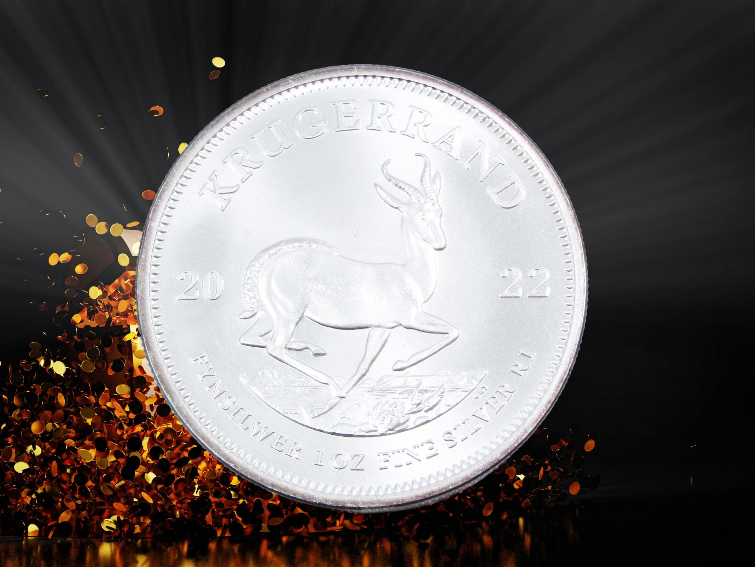 Lovely 1OZ (1 Ounce) Fine Silver Kruger Rand