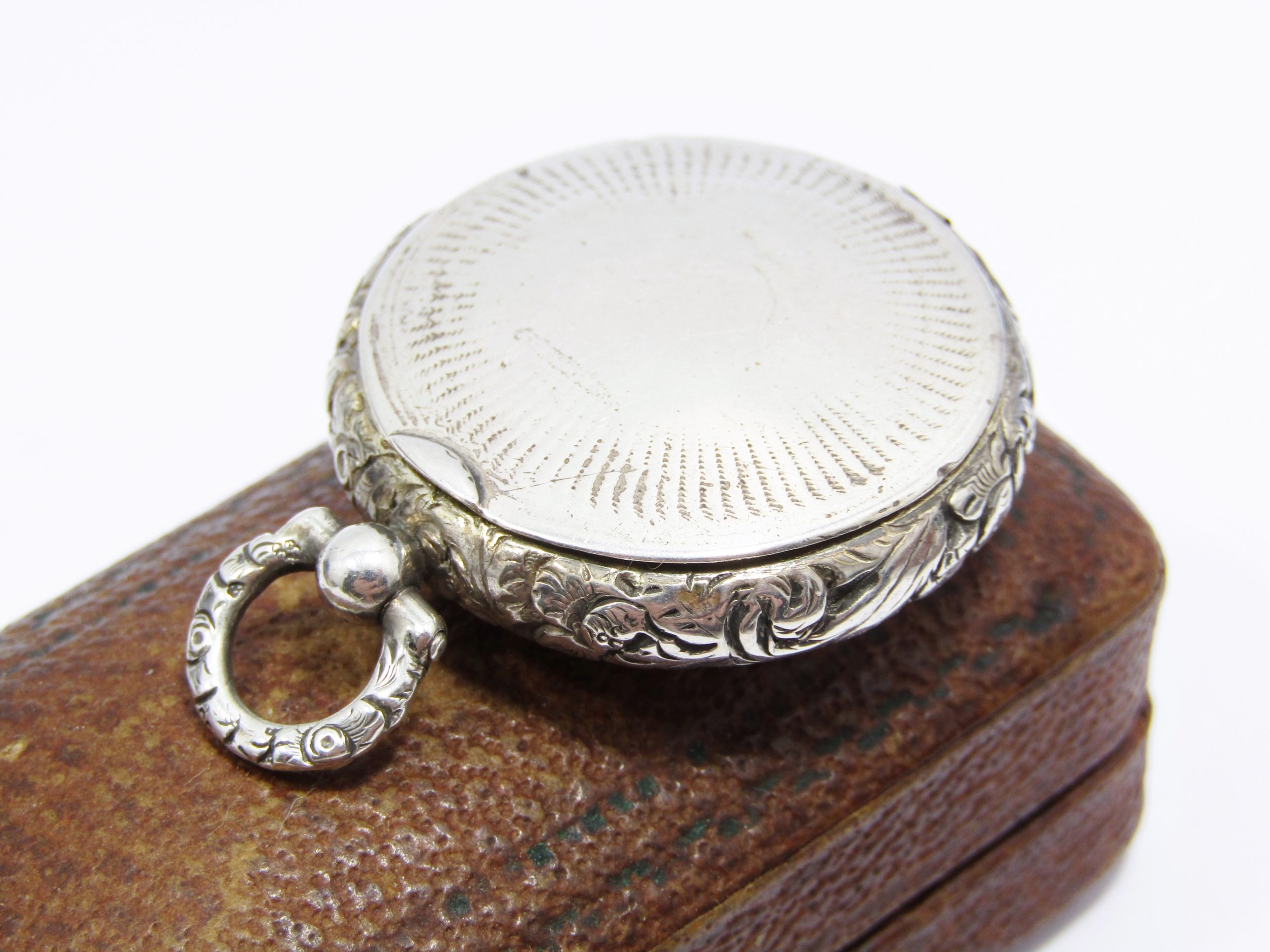 Antique (c1832) Hallmarked Silver Engraved Locket