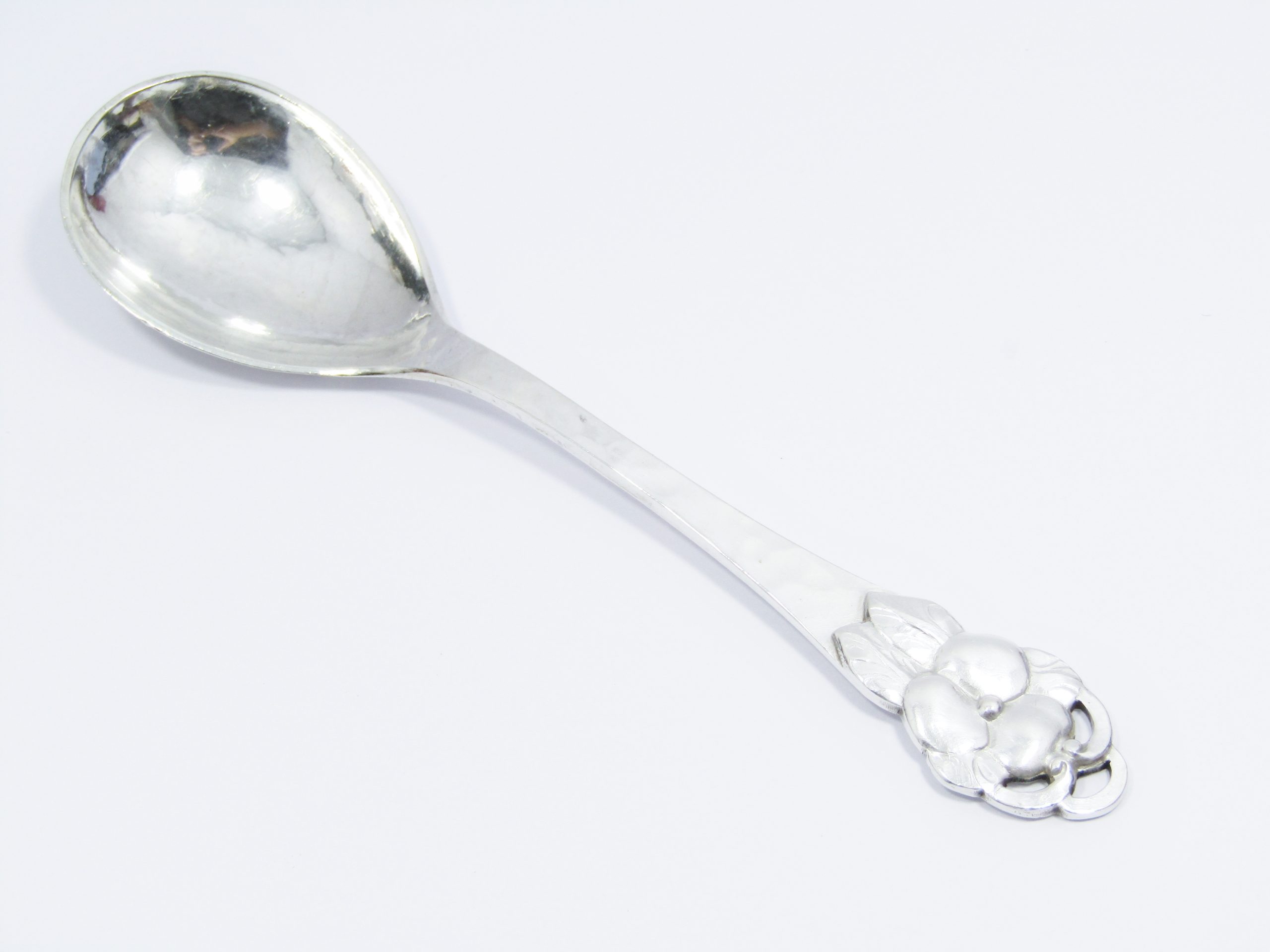 Antique (c1923) Swedish Silver Large Sugar / Jam Spoon