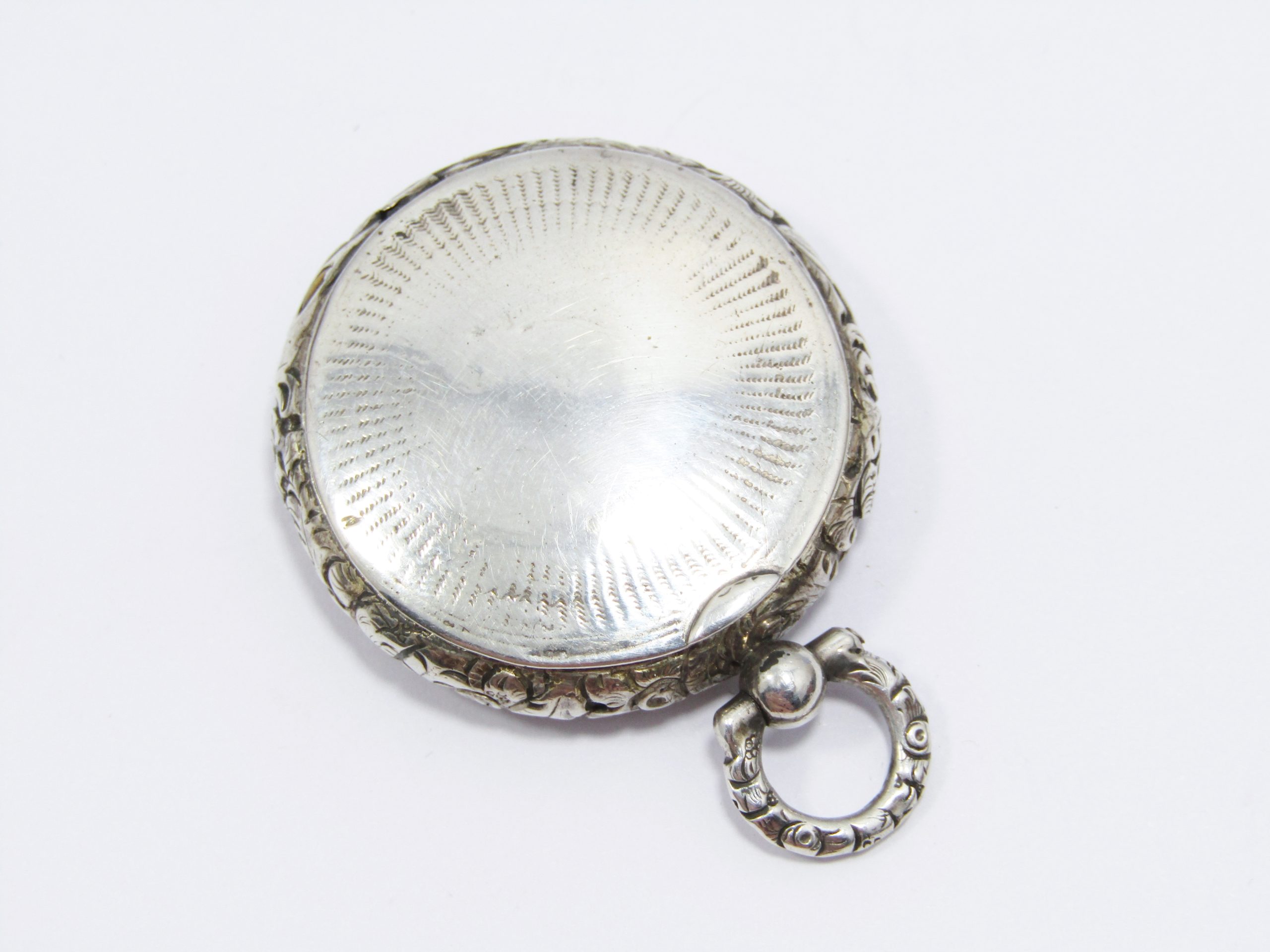 Antique (c1832) Hallmarked Silver Engraved Locket