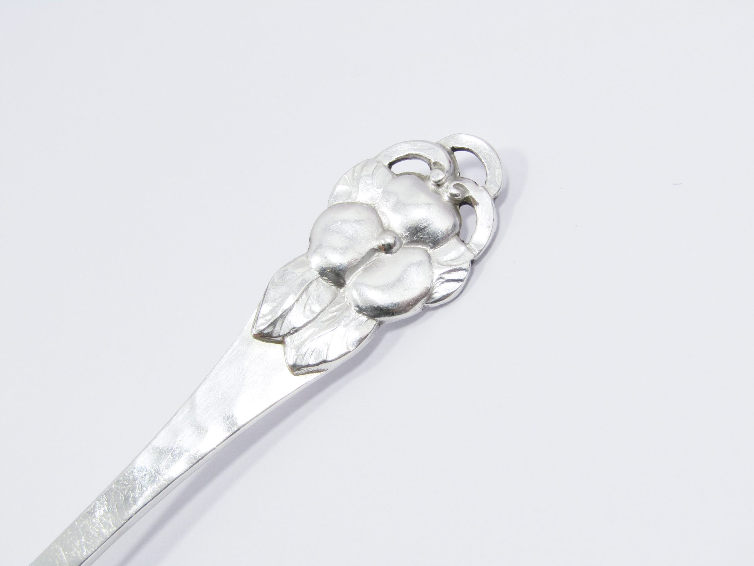 Antique (c1923) Swedish Silver Large Sugar / Jam Spoon