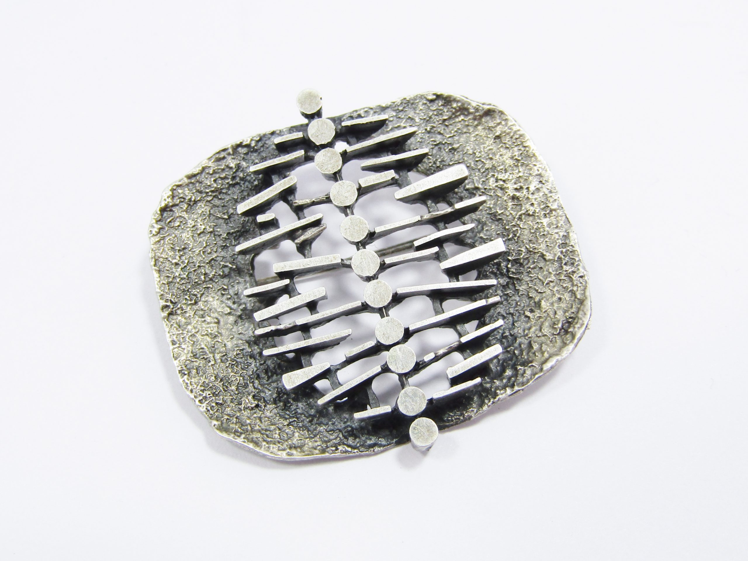 Beautiful! Vintage K&L Germany Silver Modernist Brooch
