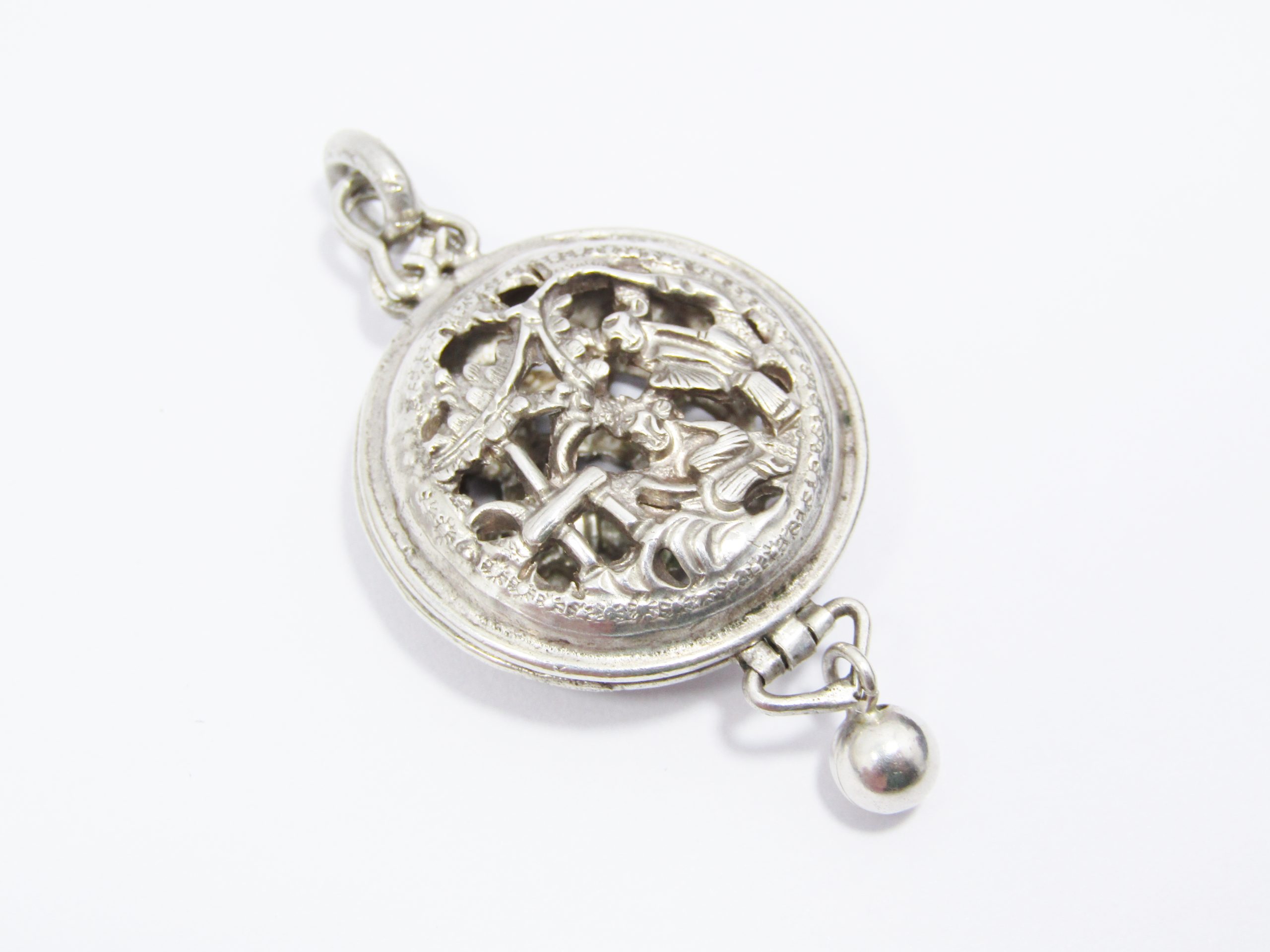 Beautiful Antique/Vintage Chinese Export Silver Pendant