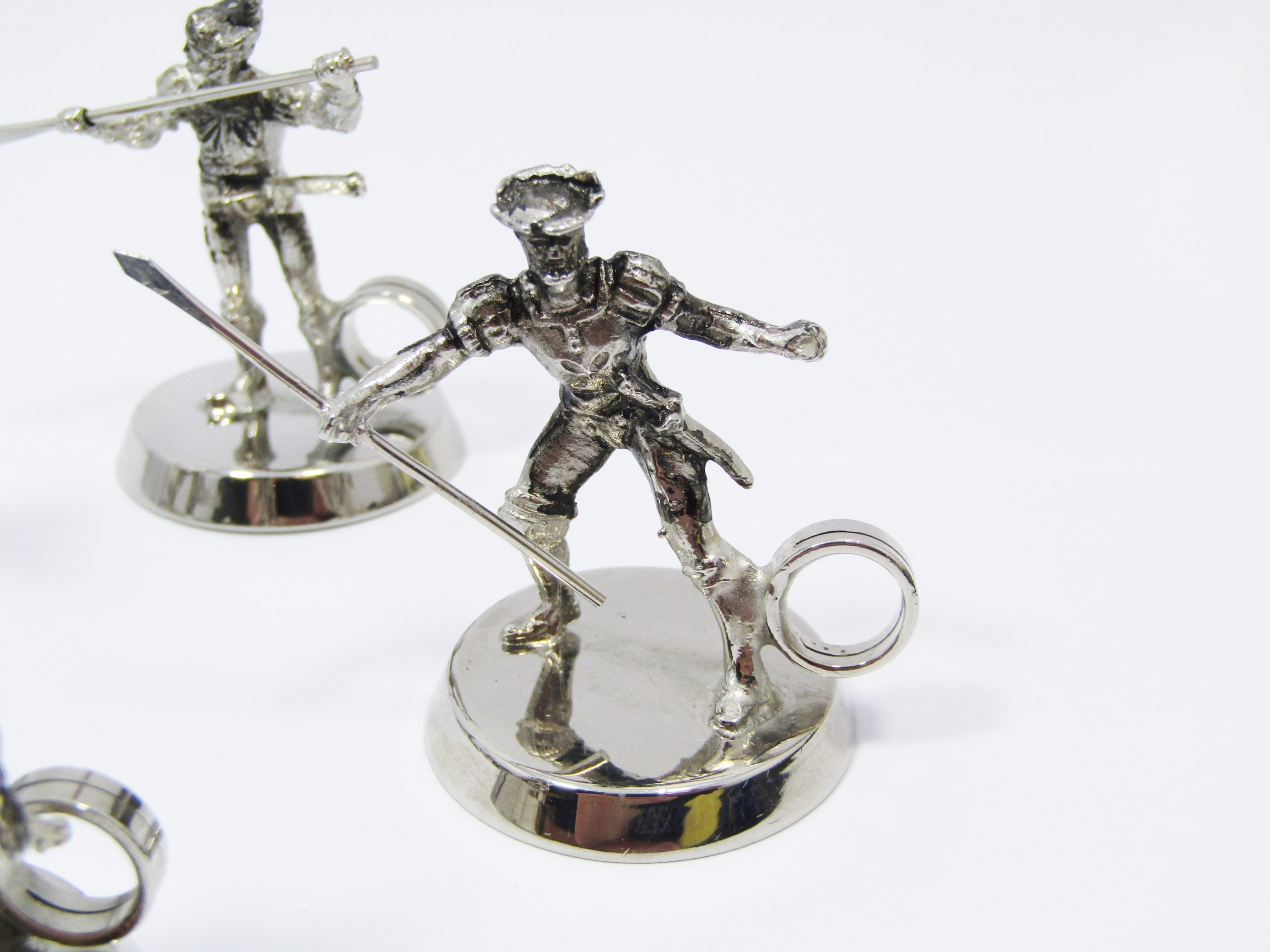 Lovely Set of Six Silver-Plated Table Place Holders