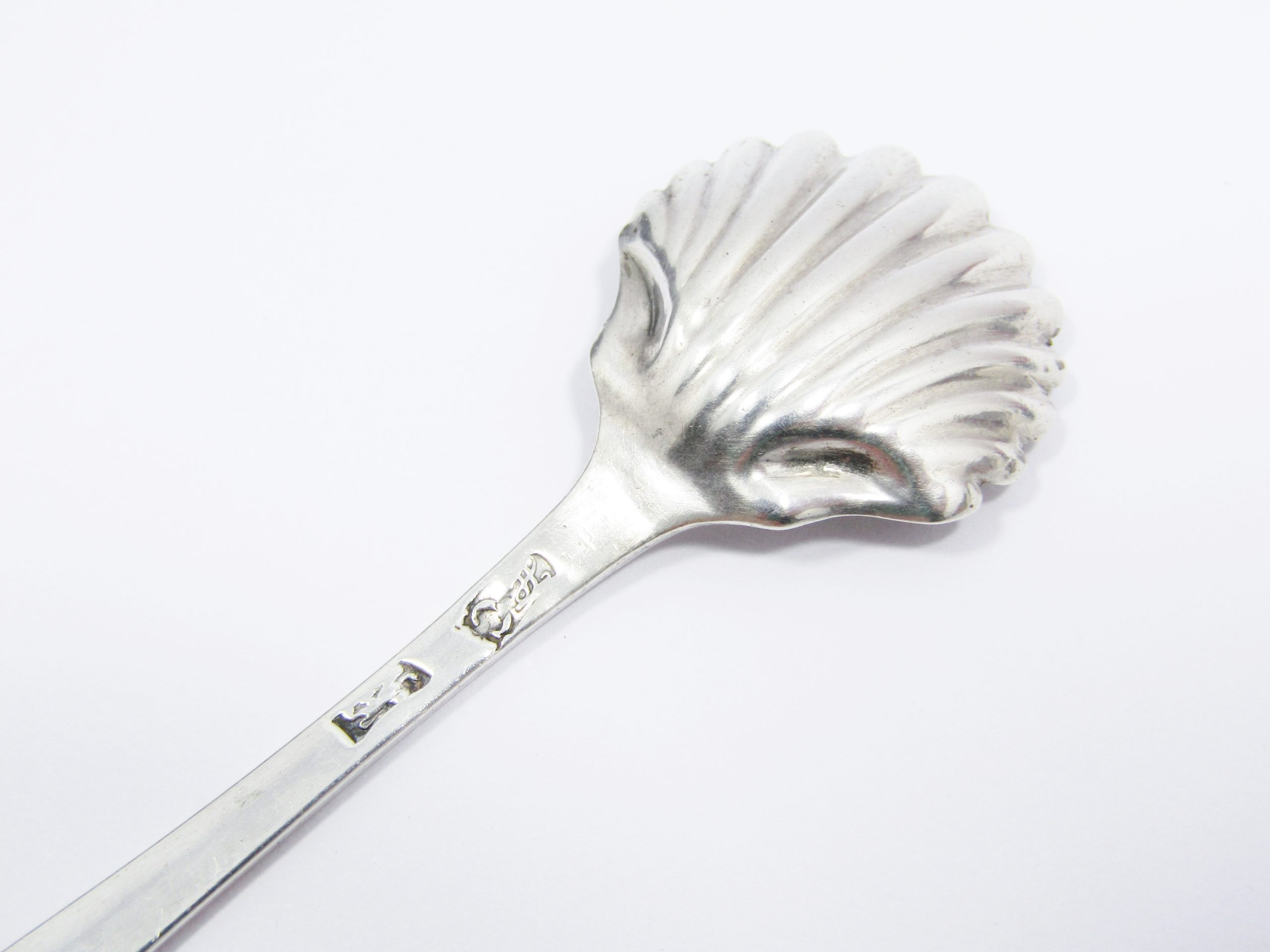 Antique George III Hallmarked Silver Condiment Spoon