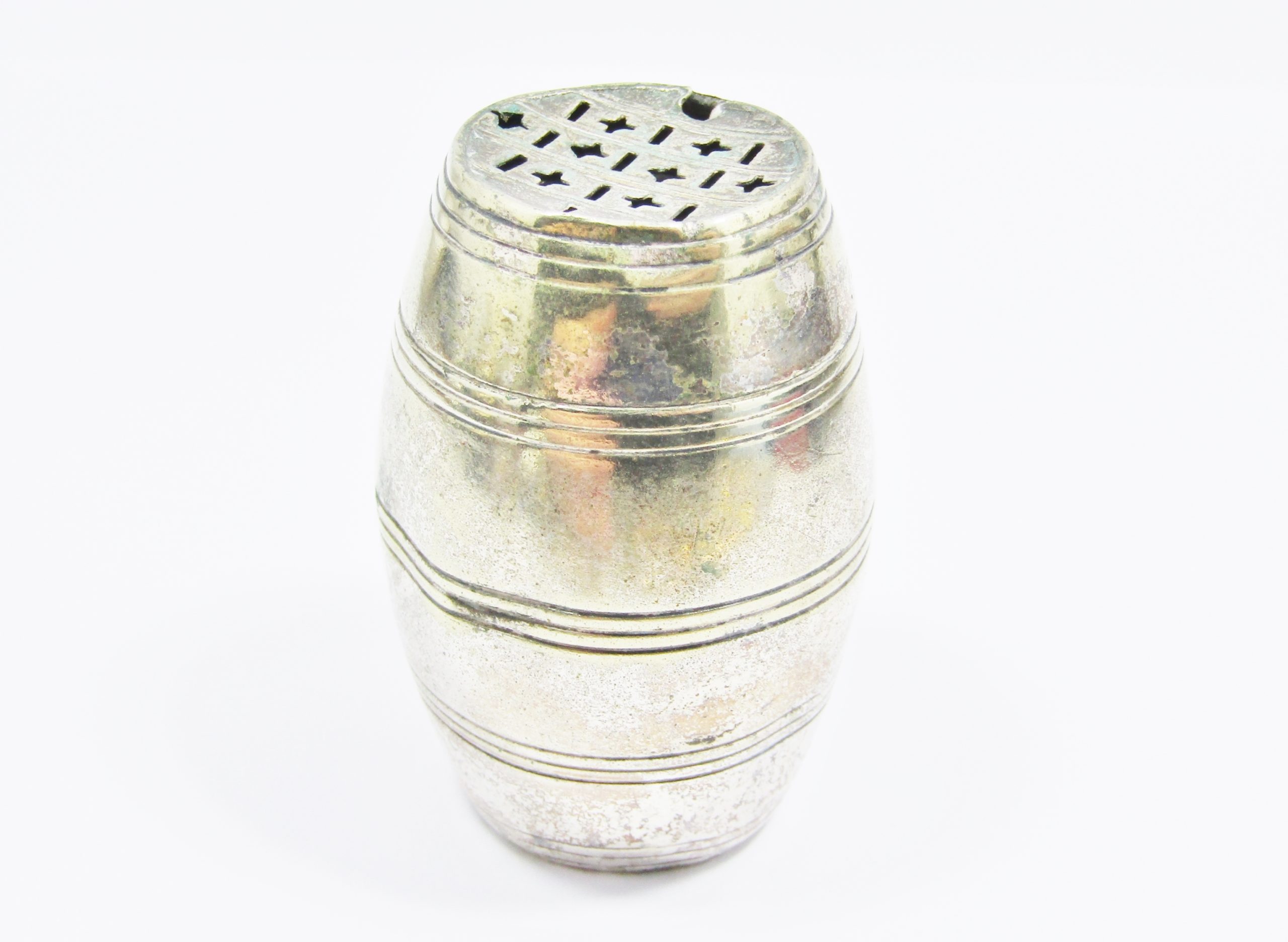 Rare! Antique Victorian Silver-Plated Pounce Pot