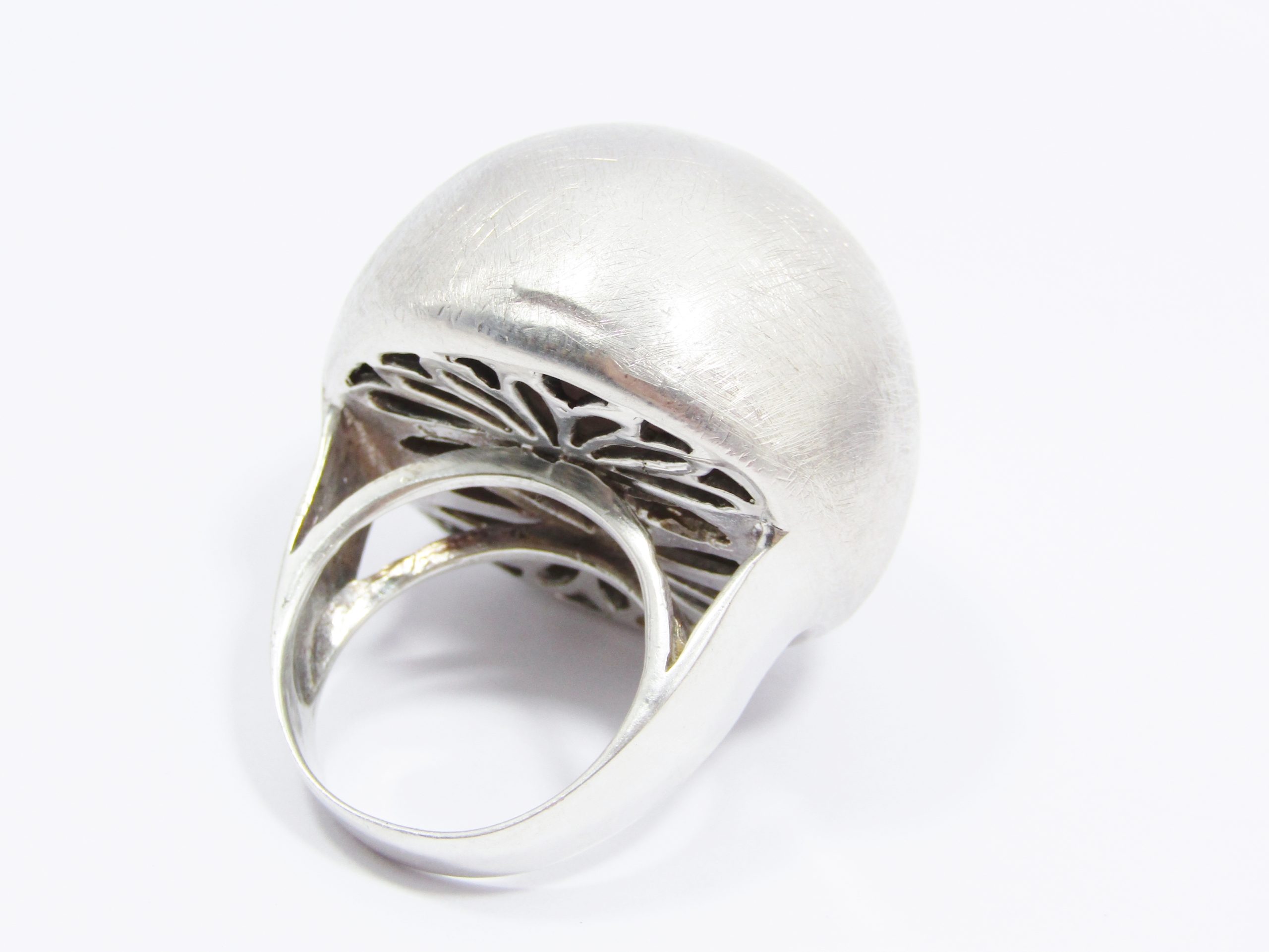 A Stunning Bespoke Sphere Design Ring Ring in Sterling Silver