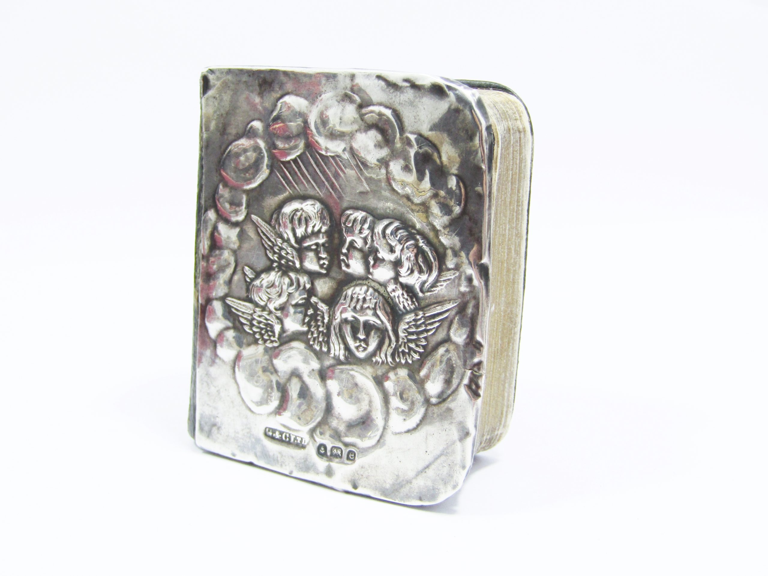 Beautiful Antique (c1904) Hallmarked Silver Small Prayer Book