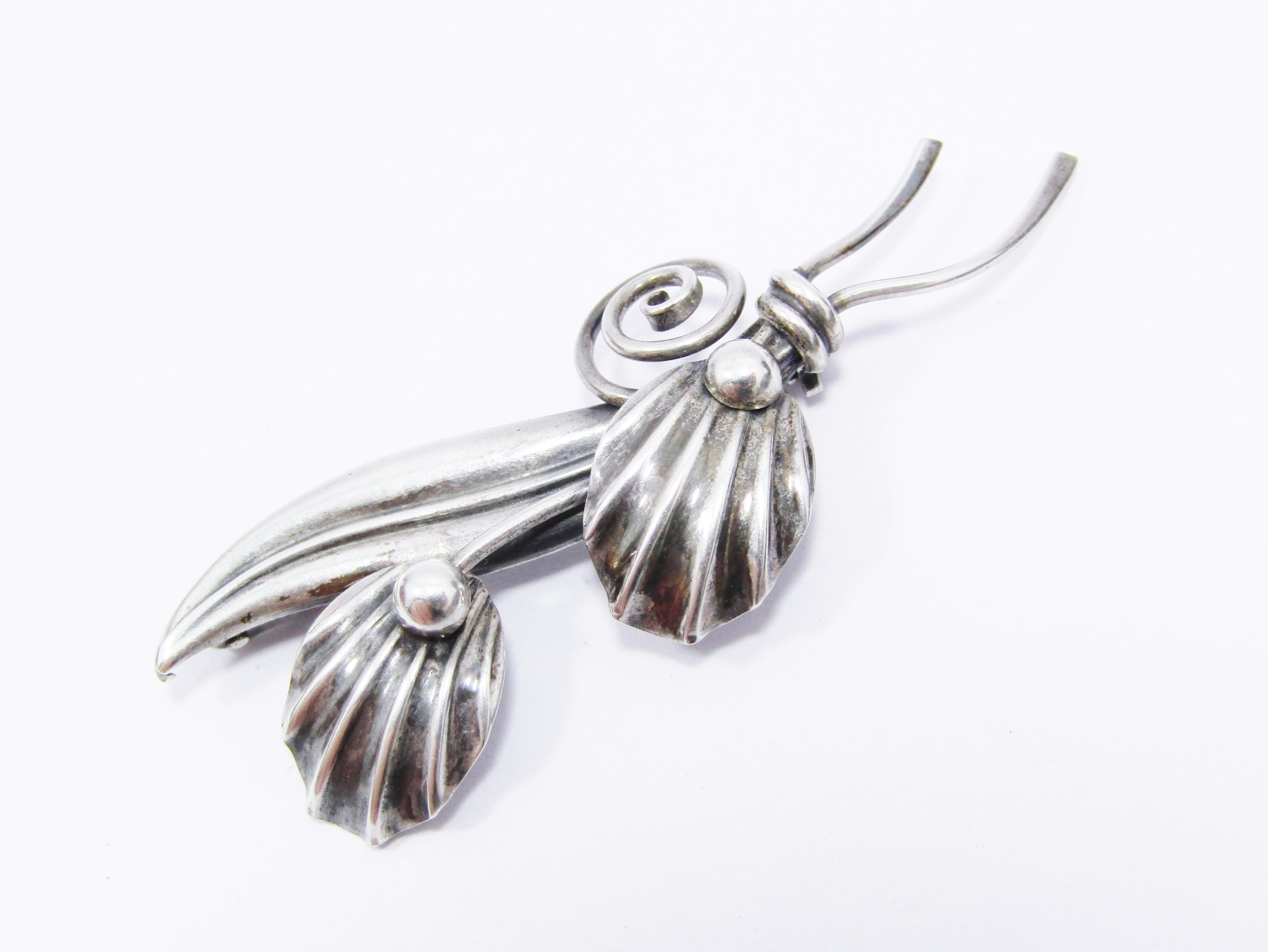 Vintage Denmark Hermann Siersbol Sterling Silver Brooch